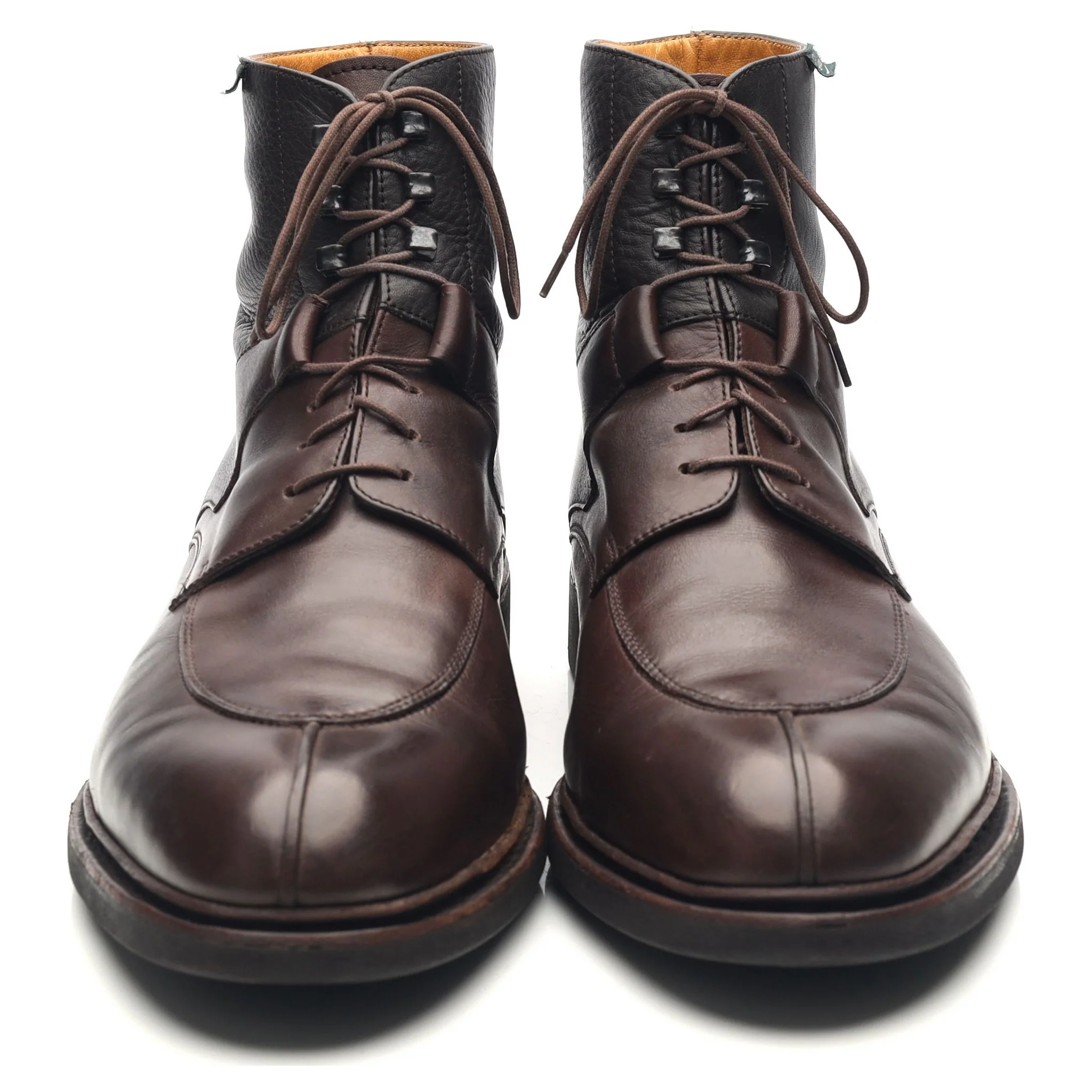 'Beaumont' Dark Brown Leather Boots UK 9 - Image 8