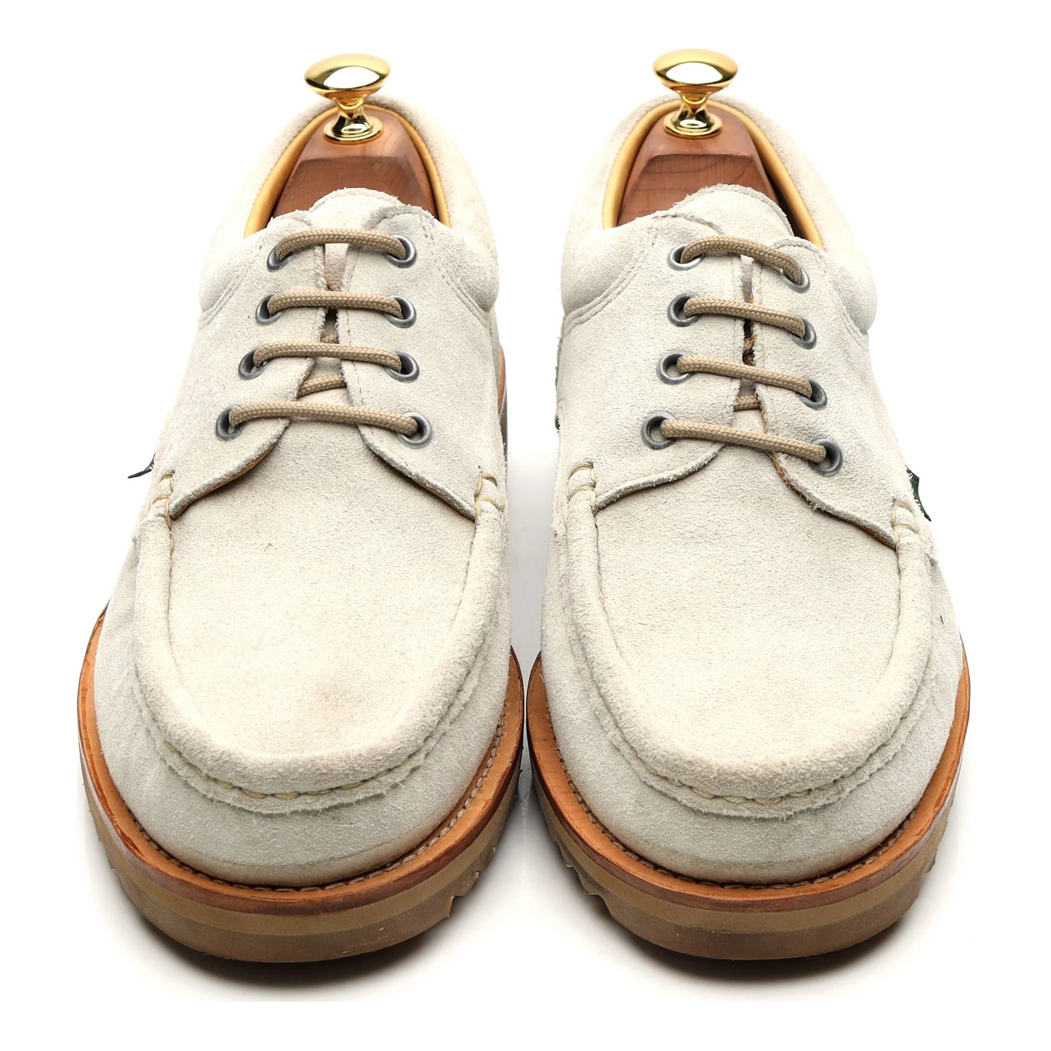 'Thiers' Cream Suede Deck Shoes UK 9 - Image 9