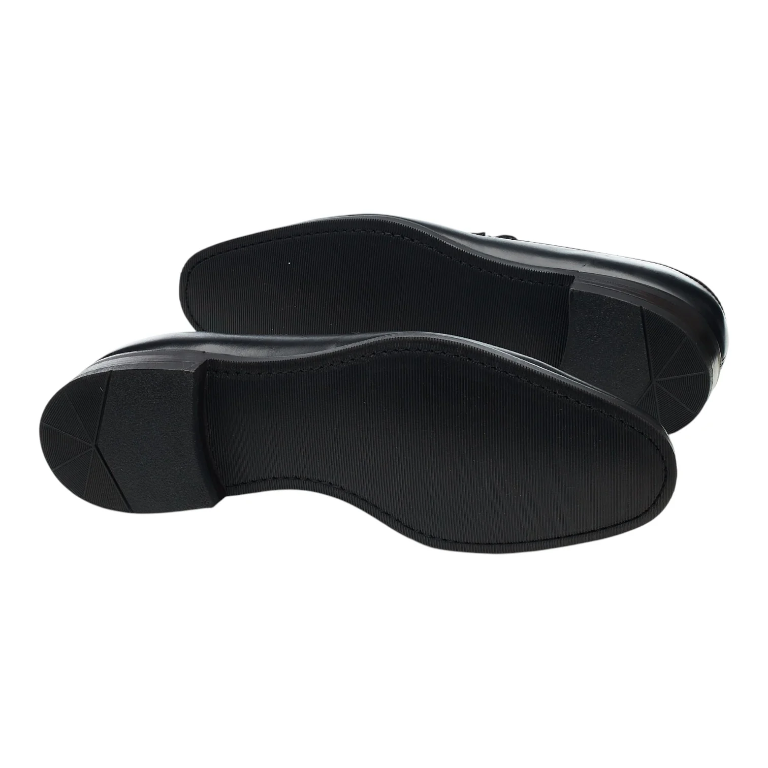 'Parham' Black Leather Split Toe Loafers UK 8 F - Image 5