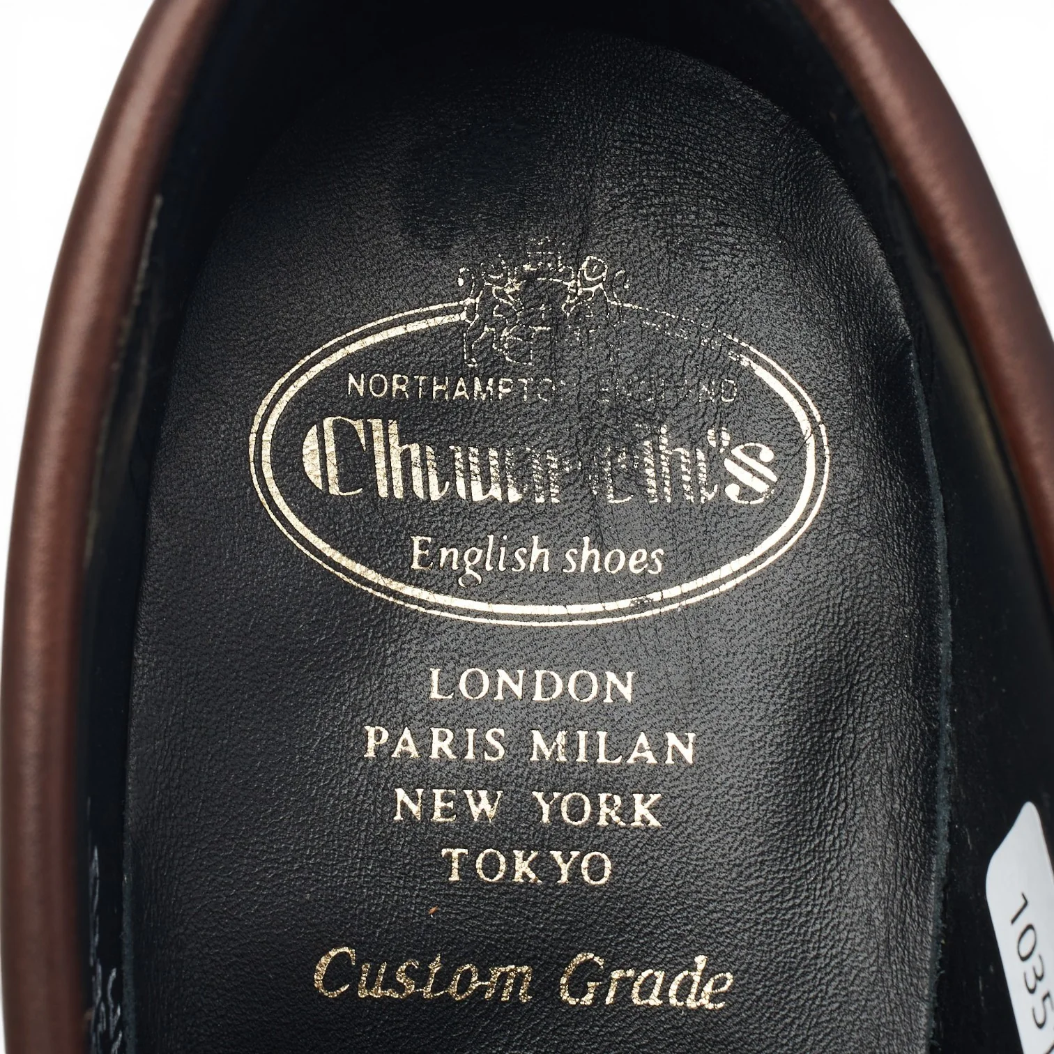 'Parham' Dark Brown Leather Split Toe Loafers UK 7.5 F - Image 6