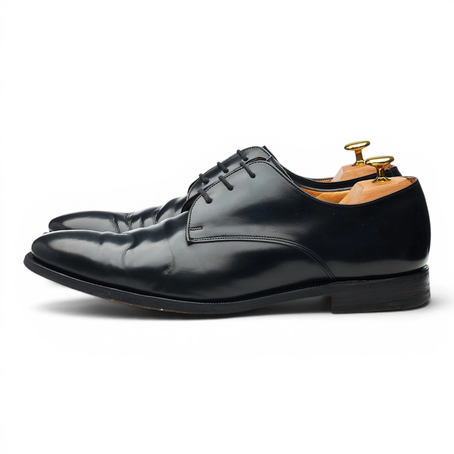 'Paris' Black Leather Derby UK 8.5 F - Image 3
