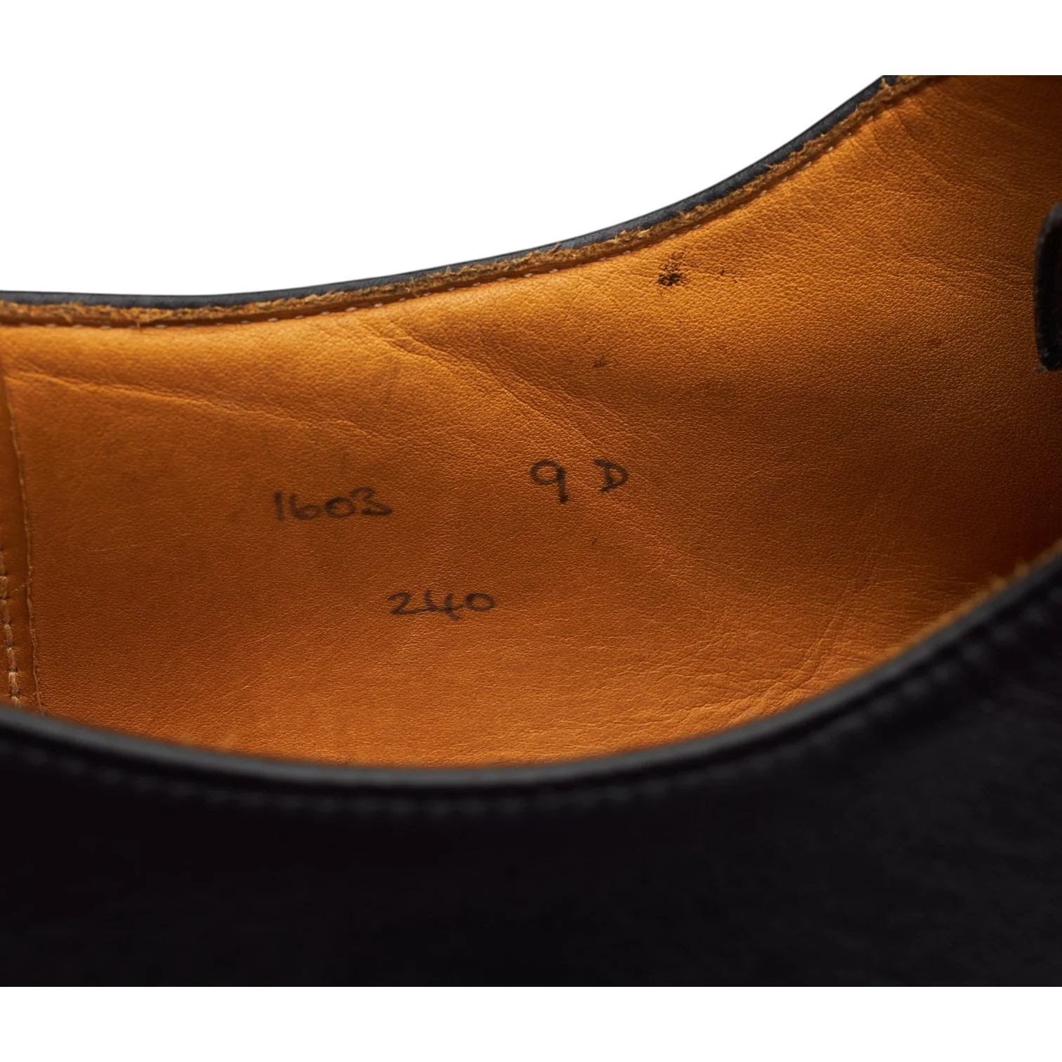 Peal & Co Black Leather Oxford UK 8 US 9 D - Image 7