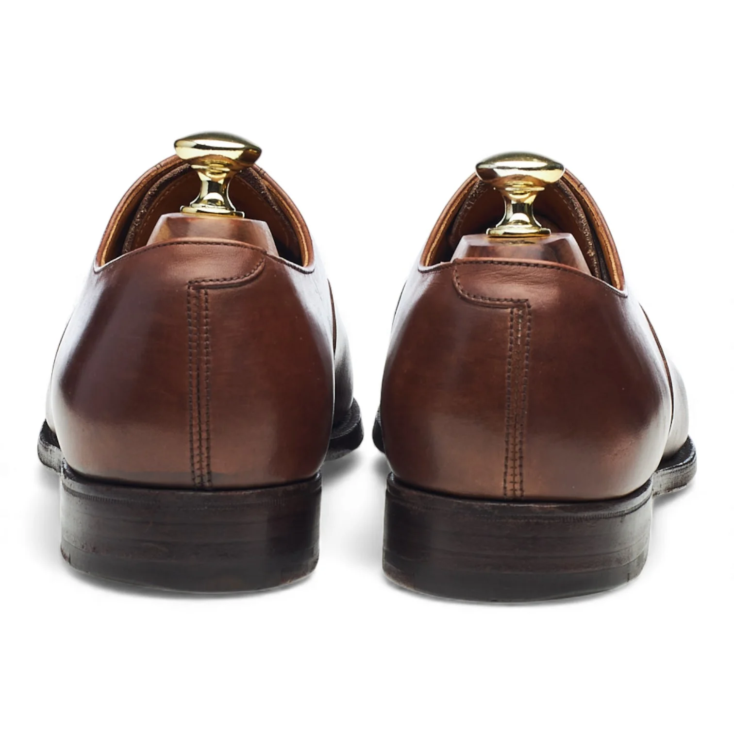 Peal & Co Brown Leather Oxford UK 7.5 US 8.5 D - Image 4