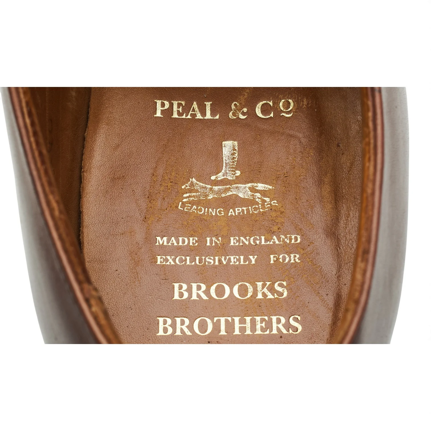 Peal & Co Brown Leather Oxford UK 7.5 US 8.5 D - Image 6