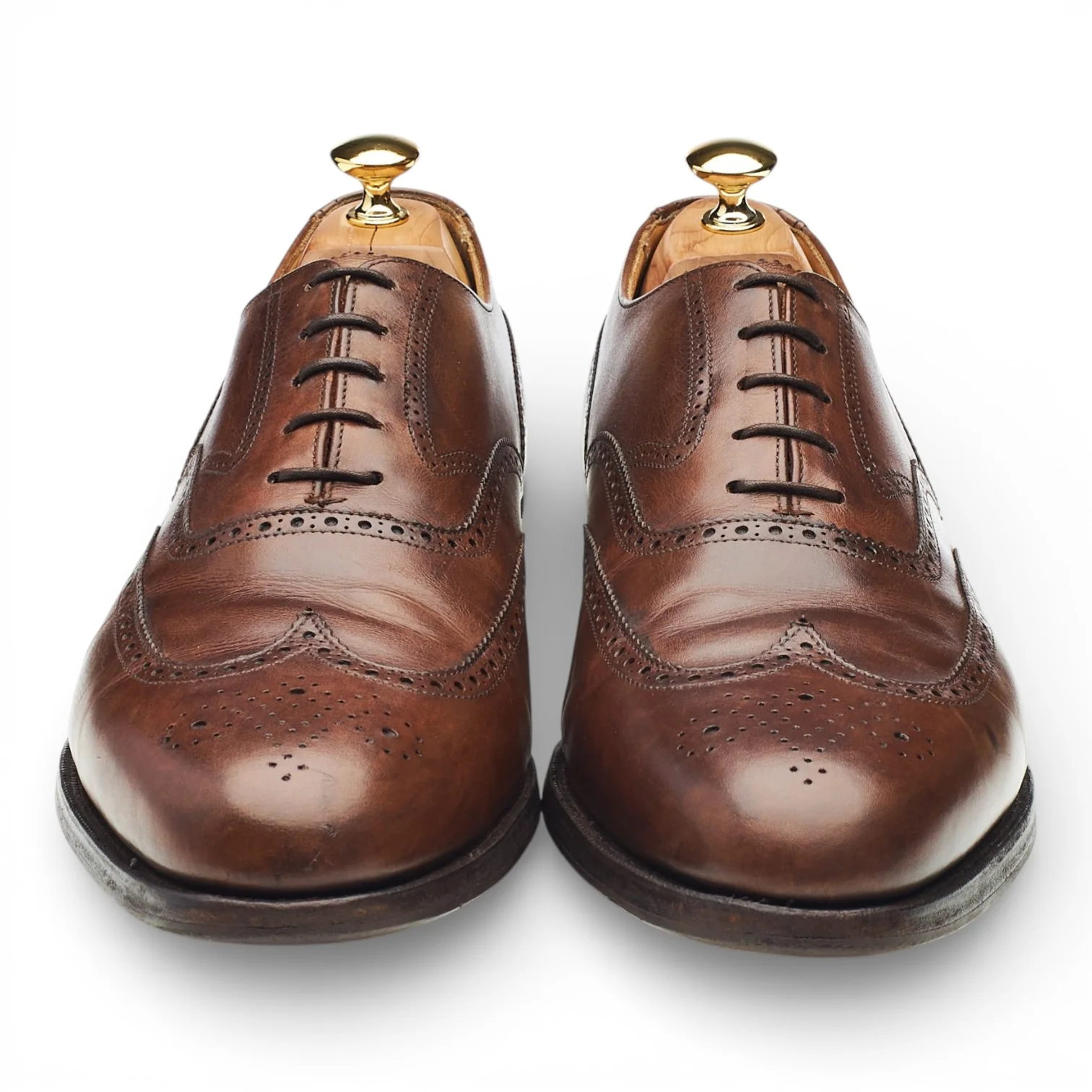 Peal & Co Dark Brown Leather Oxford Brogues UK 11 US 12 E - Image 2