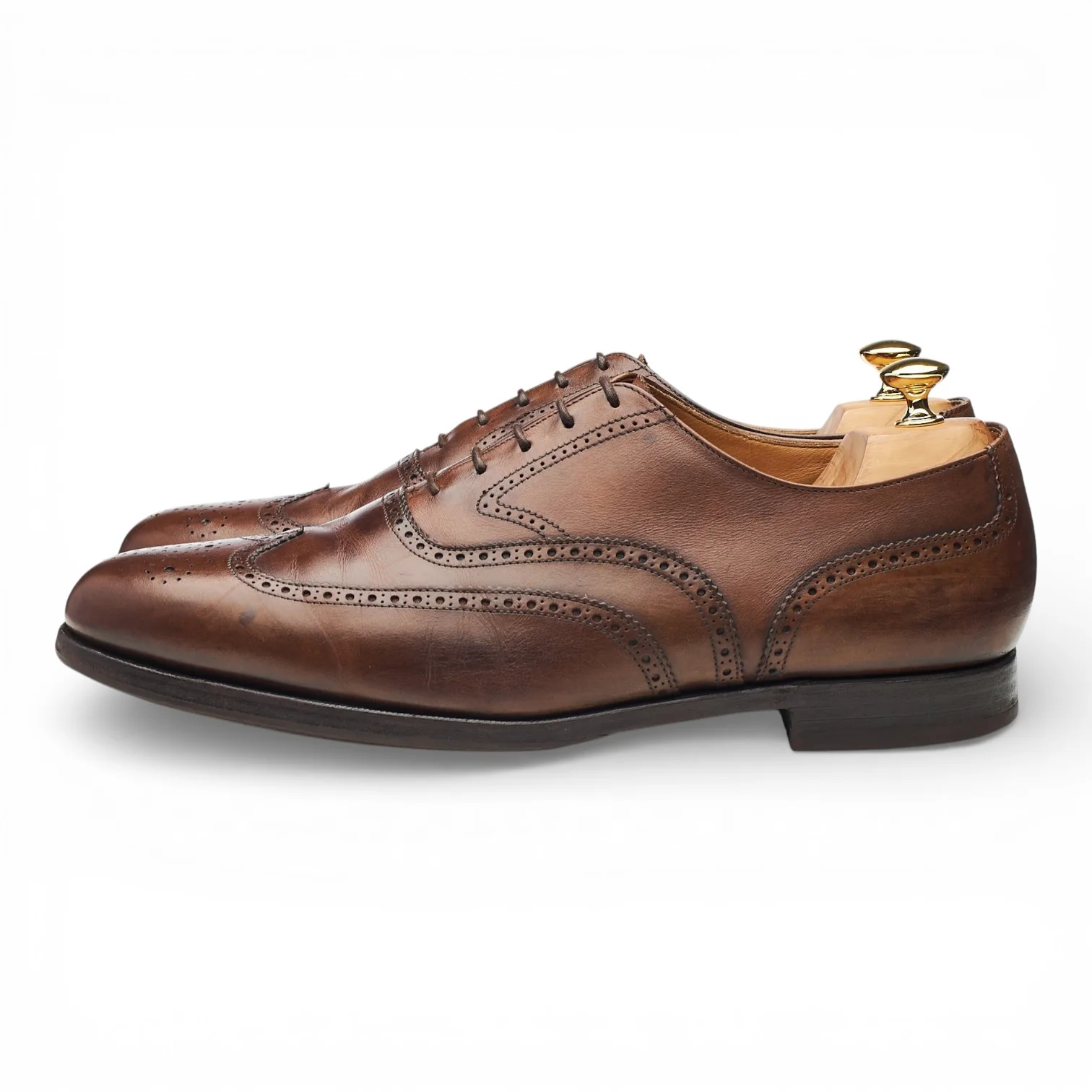 Peal & Co Dark Brown Leather Oxford Brogues UK 11 US 12 E - Image 3