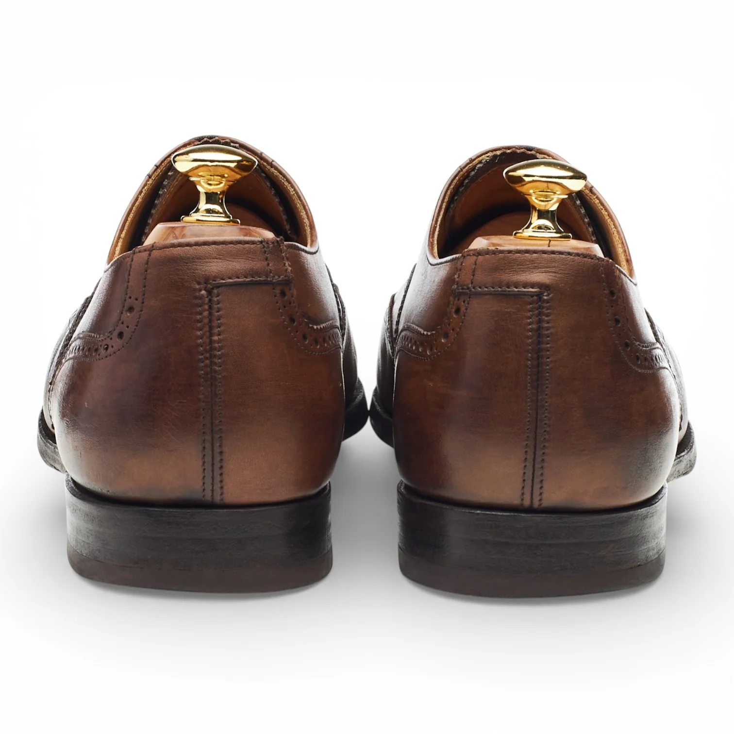 Peal & Co Dark Brown Leather Oxford Brogues UK 11 US 12 E - Image 4