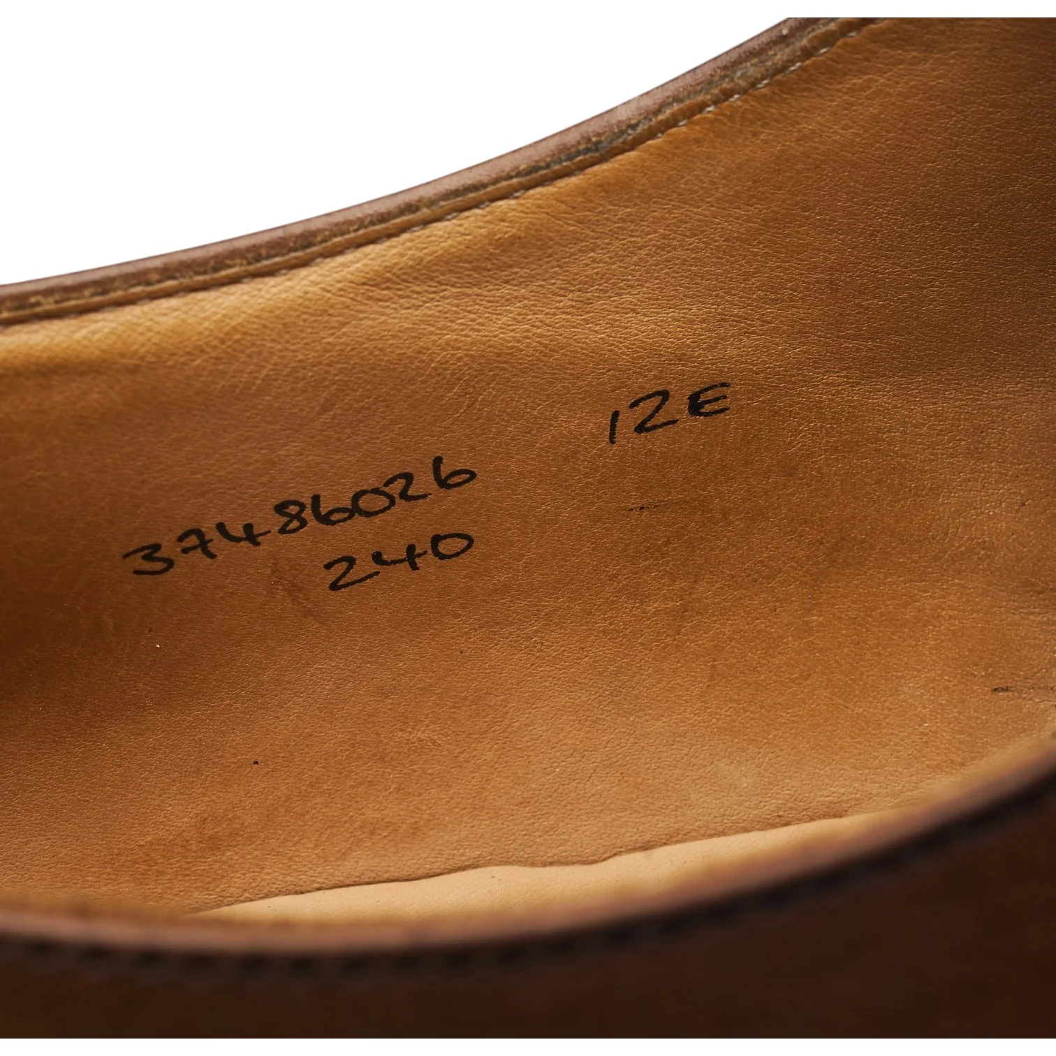 Peal & Co Dark Brown Leather Oxford Brogues UK 11 US 12 E - Image 7