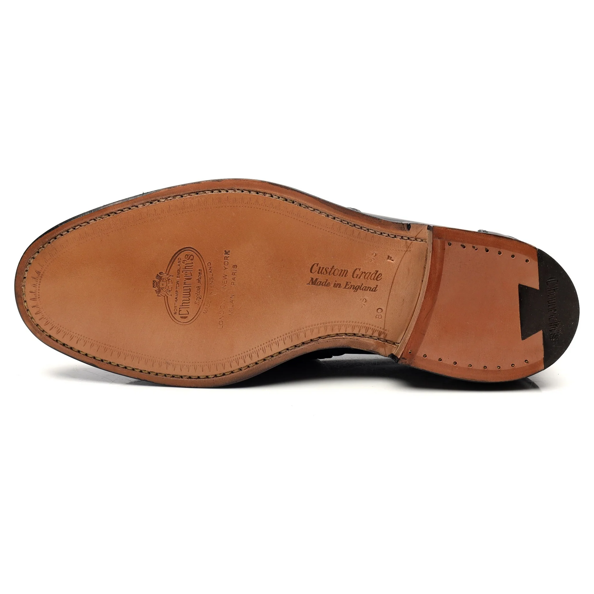 'Pembrey' Black Leather Loafers UK 8 F - Image 11