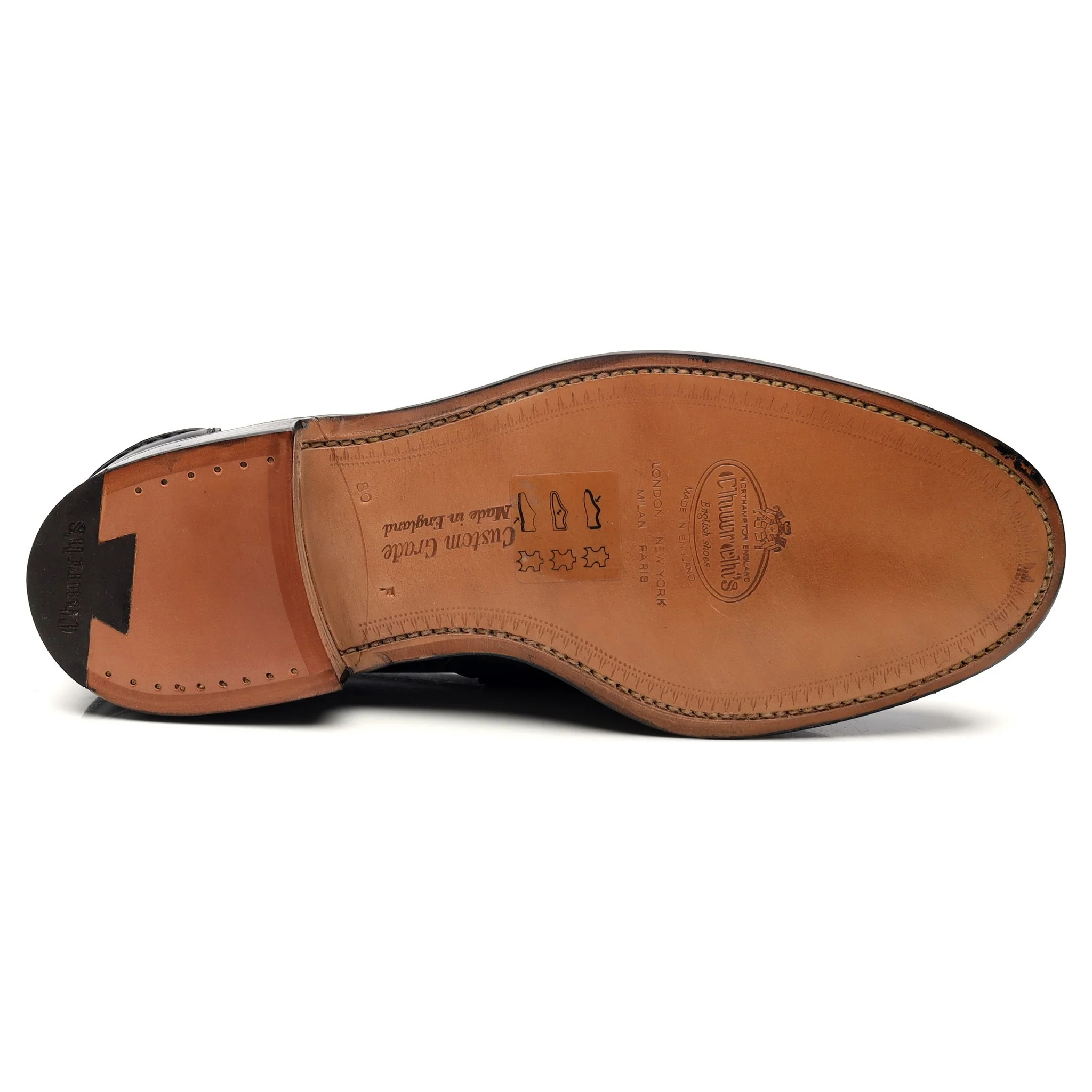 'Pembrey' Black Leather Loafers UK 8 F - Image 12