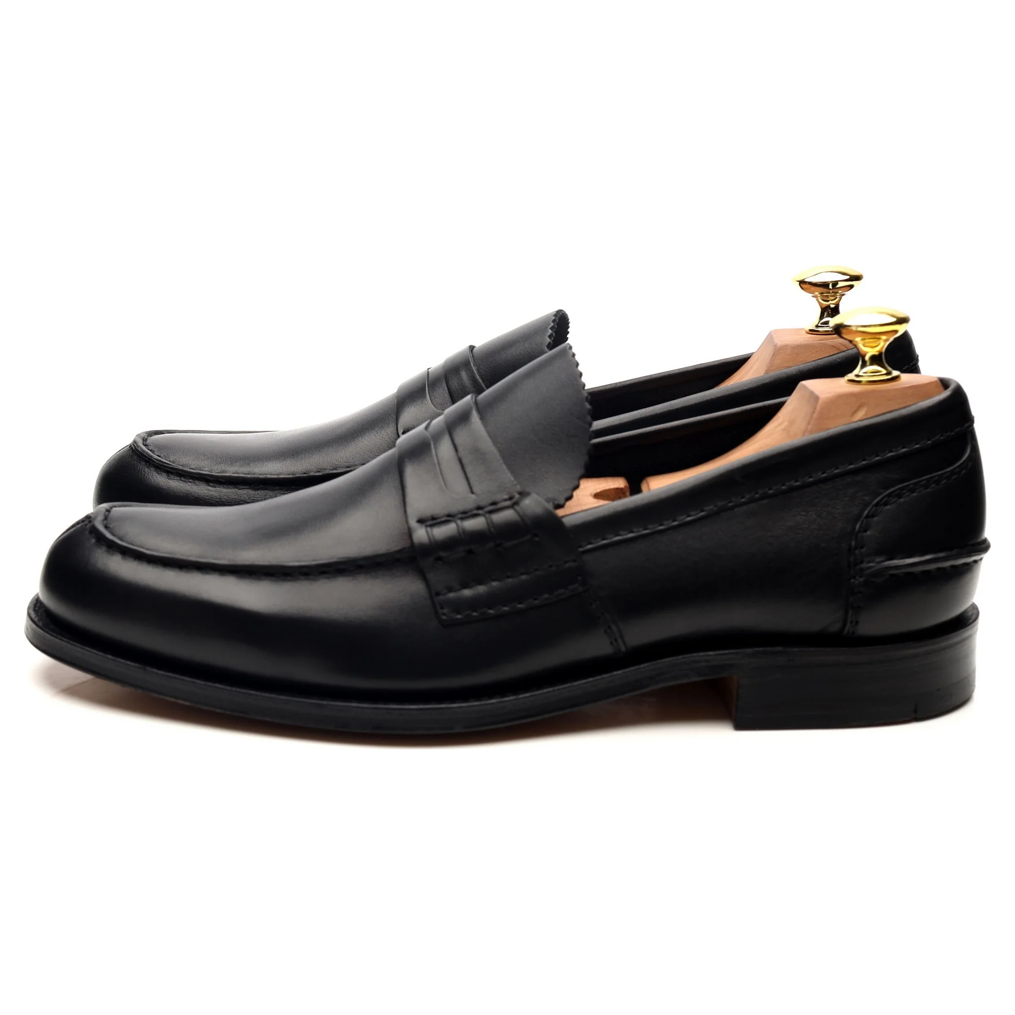 'Pembrey' Black Leather Loafers UK 8 F - Image 2