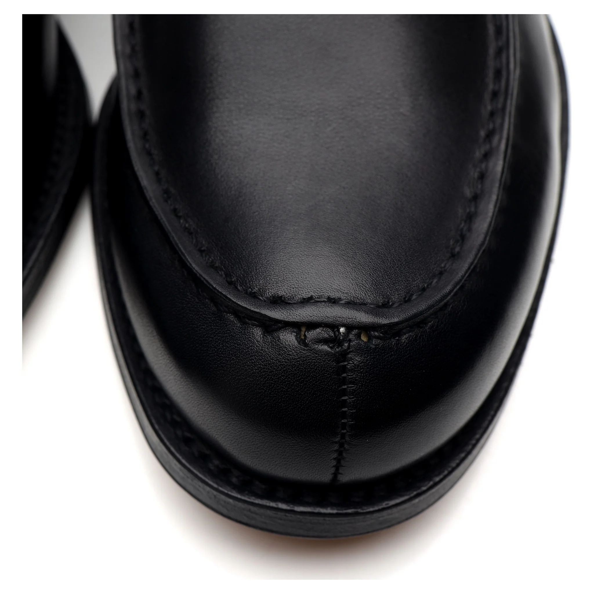 'Pembrey' Black Leather Loafers UK 8 F - Image 4