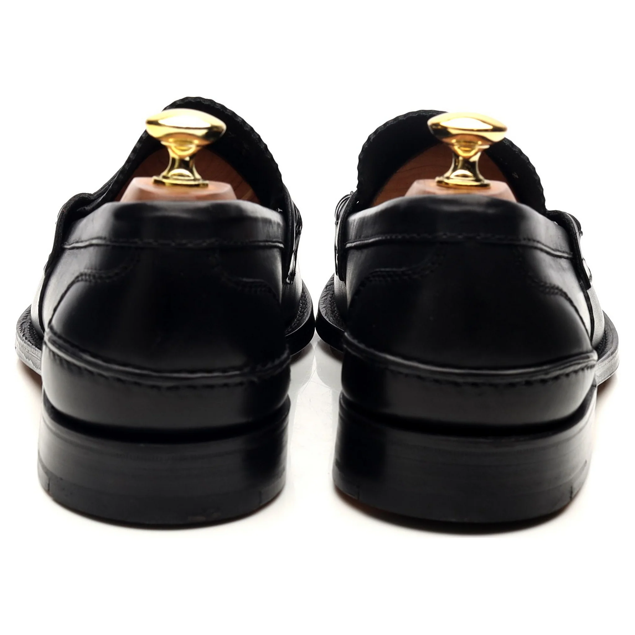 'Pembrey' Black Leather Loafers UK 8 F - Image 5