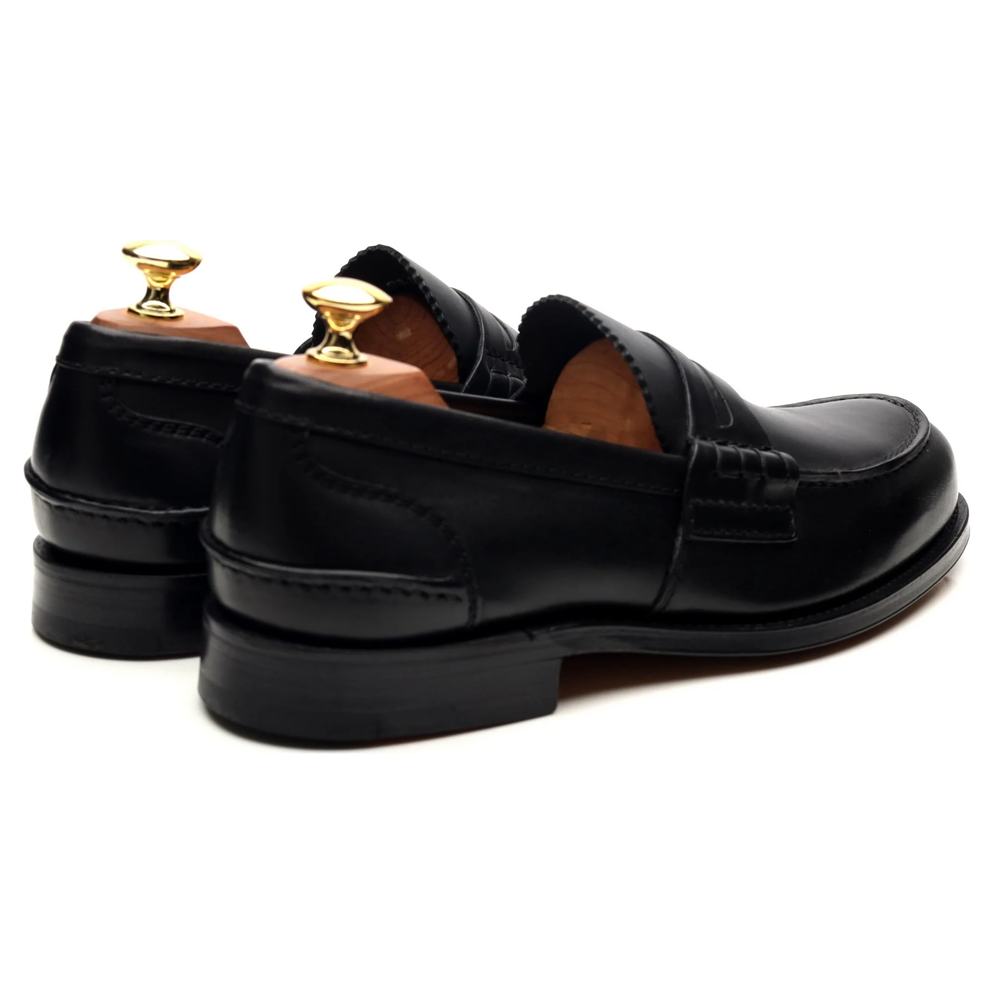'Pembrey' Black Leather Loafers UK 8 F - Image 6