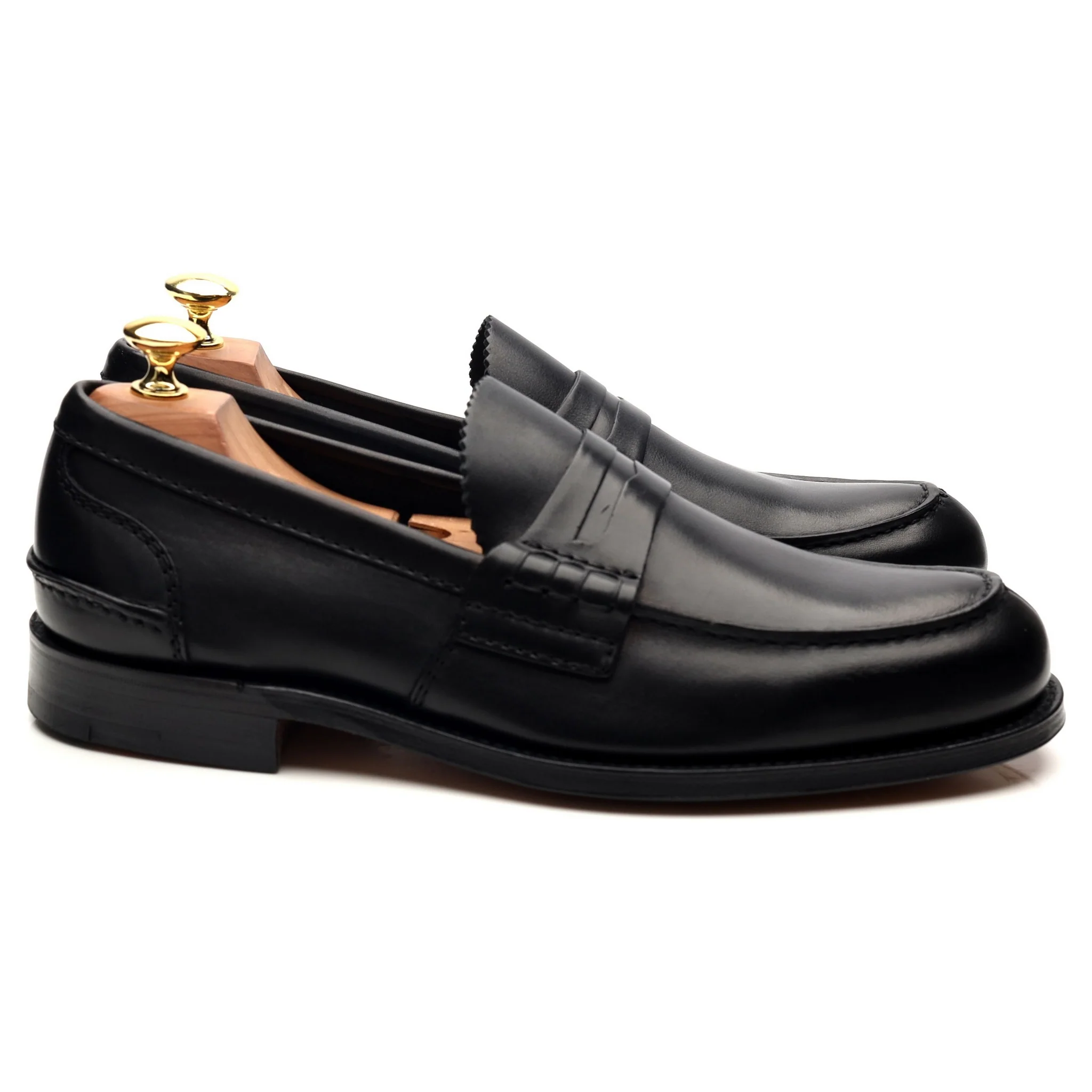'Pembrey' Black Leather Loafers UK 8 F - Image 7