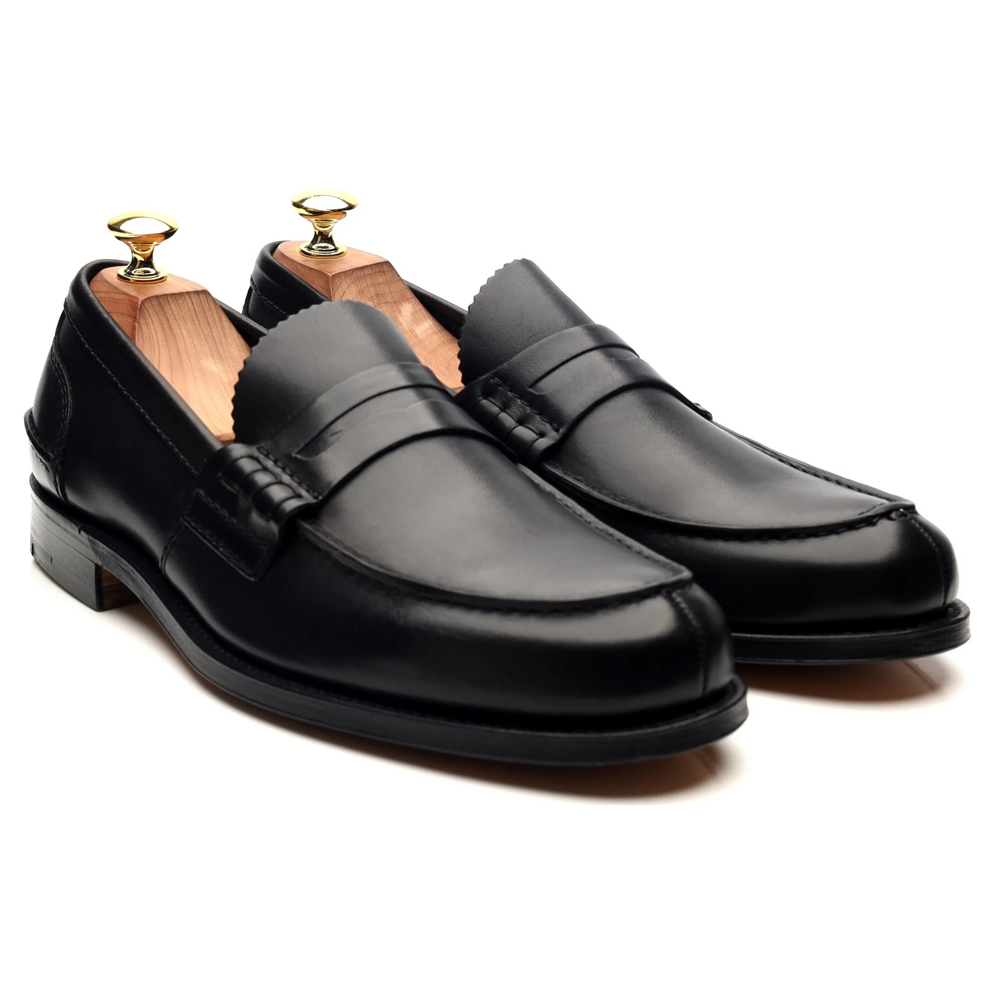 'Pembrey' Black Leather Loafers UK 8 F - Image 8