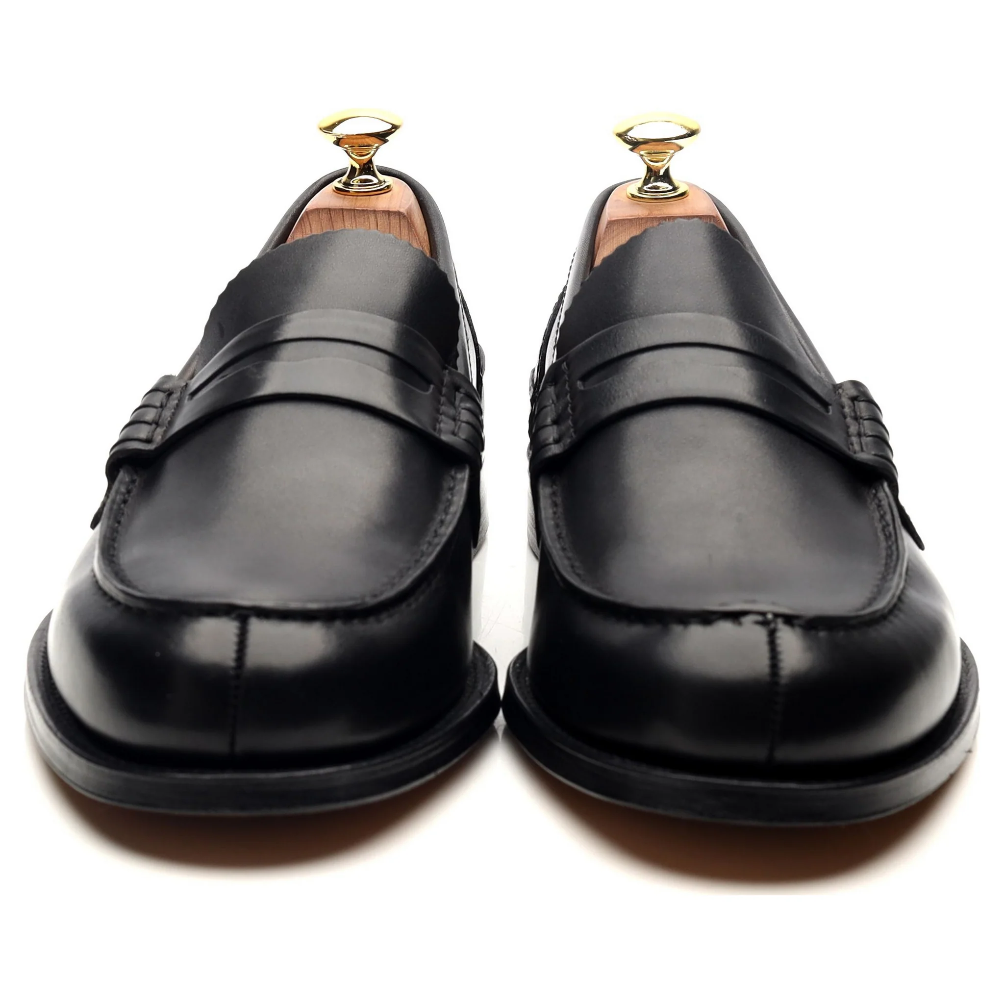 'Pembrey' Black Leather Loafers UK 8 F - Image 9