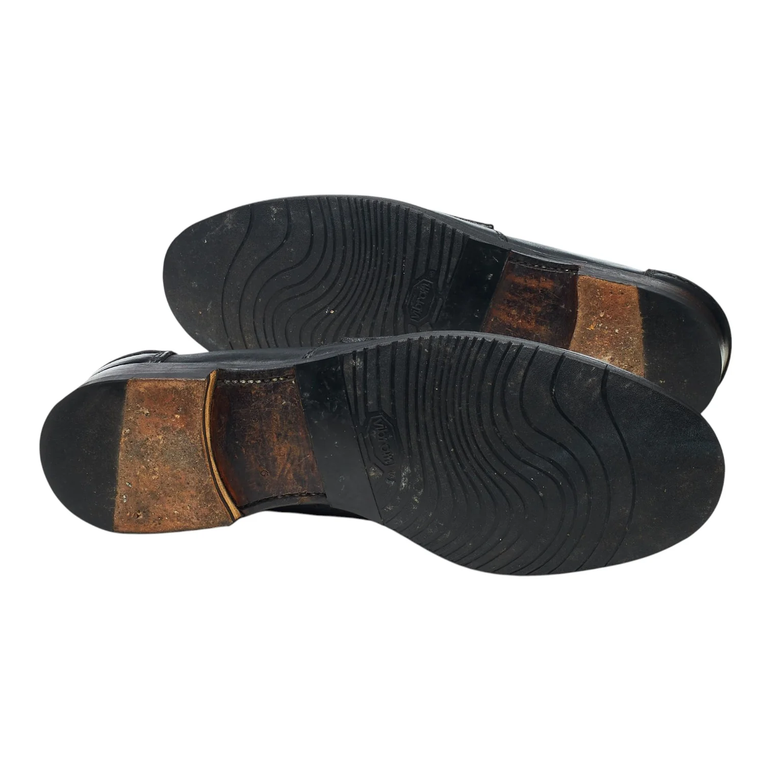 'Pembrey' Black Leather Unlined Loafers UK 11 G - Image 5