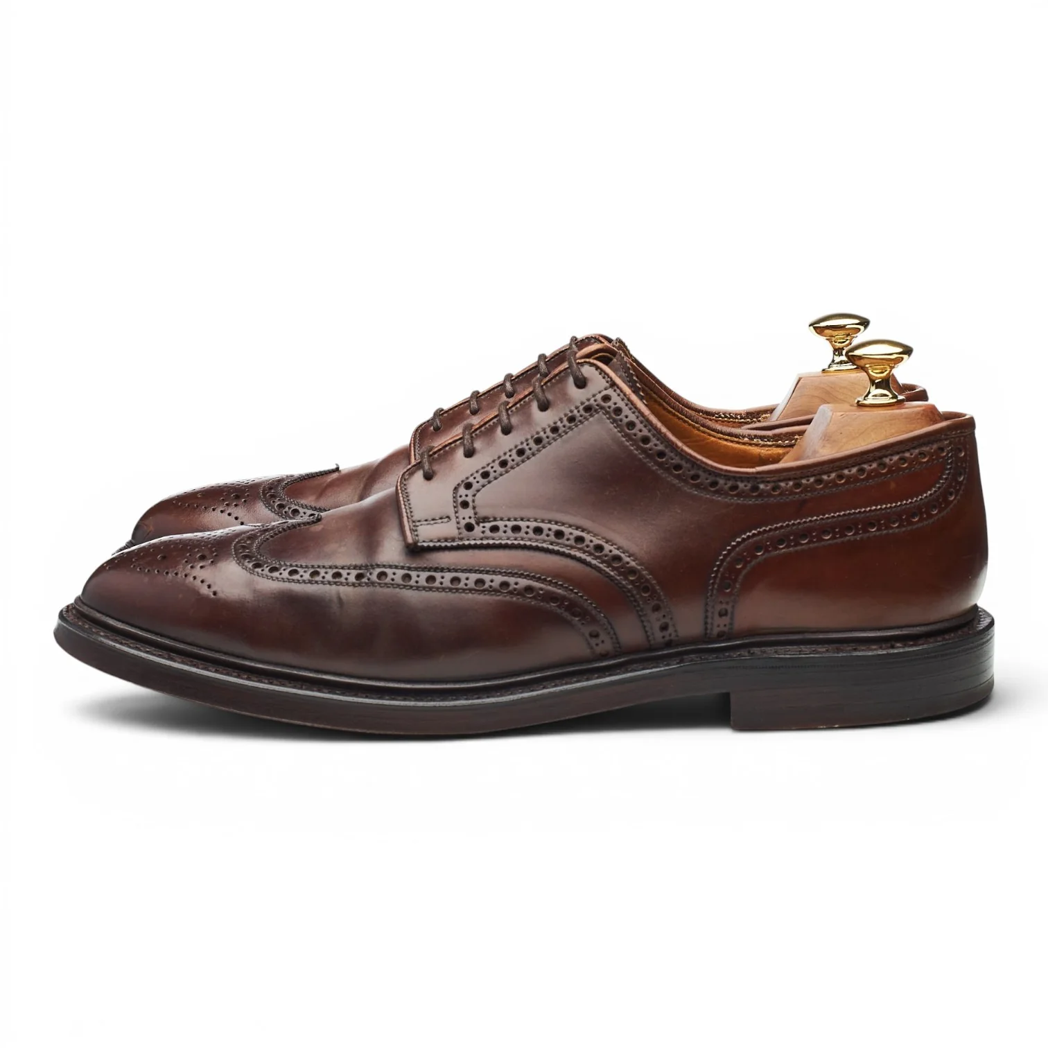 'Pembroke' Dark Brown Cordovan Leather Derby Brogues UK 8.5 E - Image 3