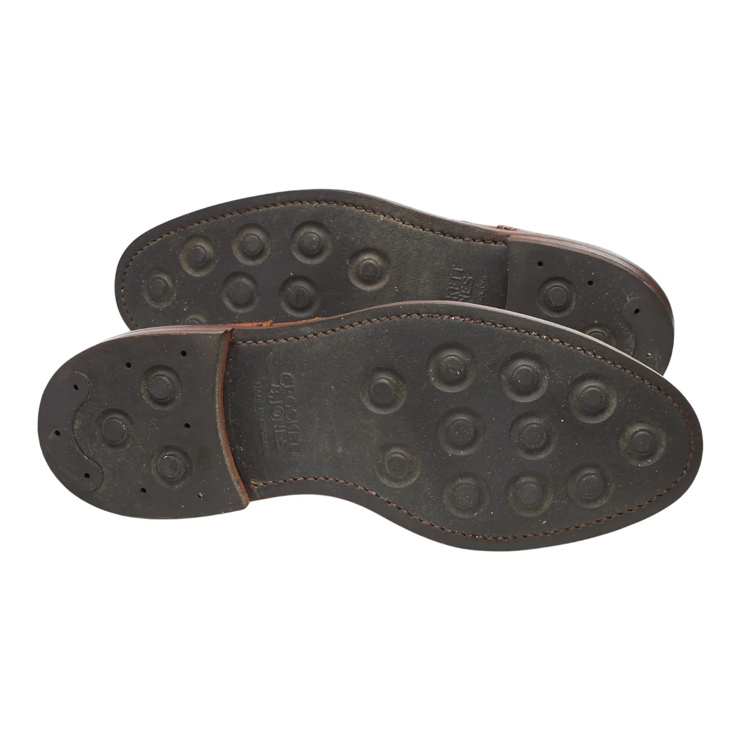 'Pembroke' Tan Brown Grain Leather Derby UK 8 E - Image 5