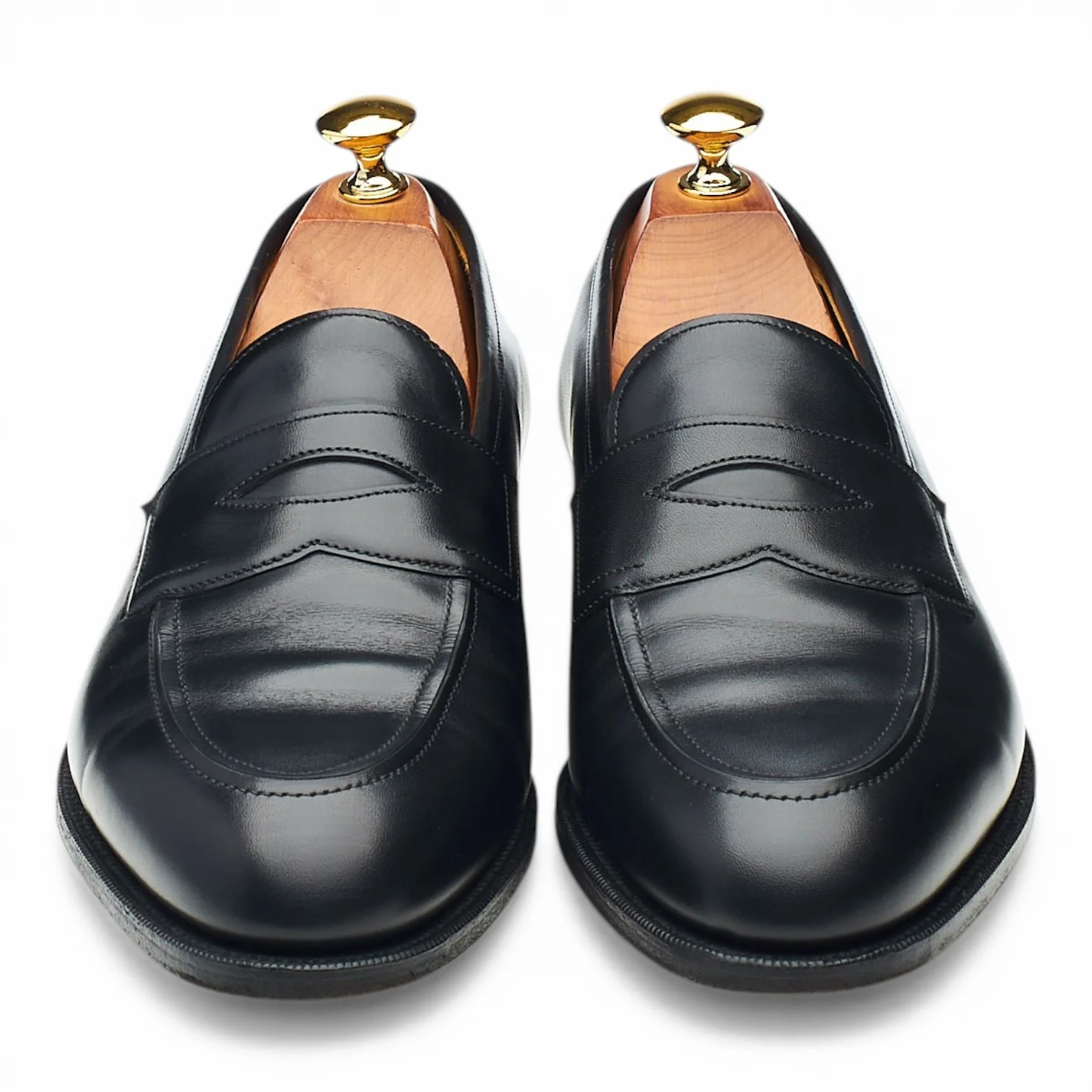 'Piccadilly' Black Leather Loafers UK 6.5 F - Image 2