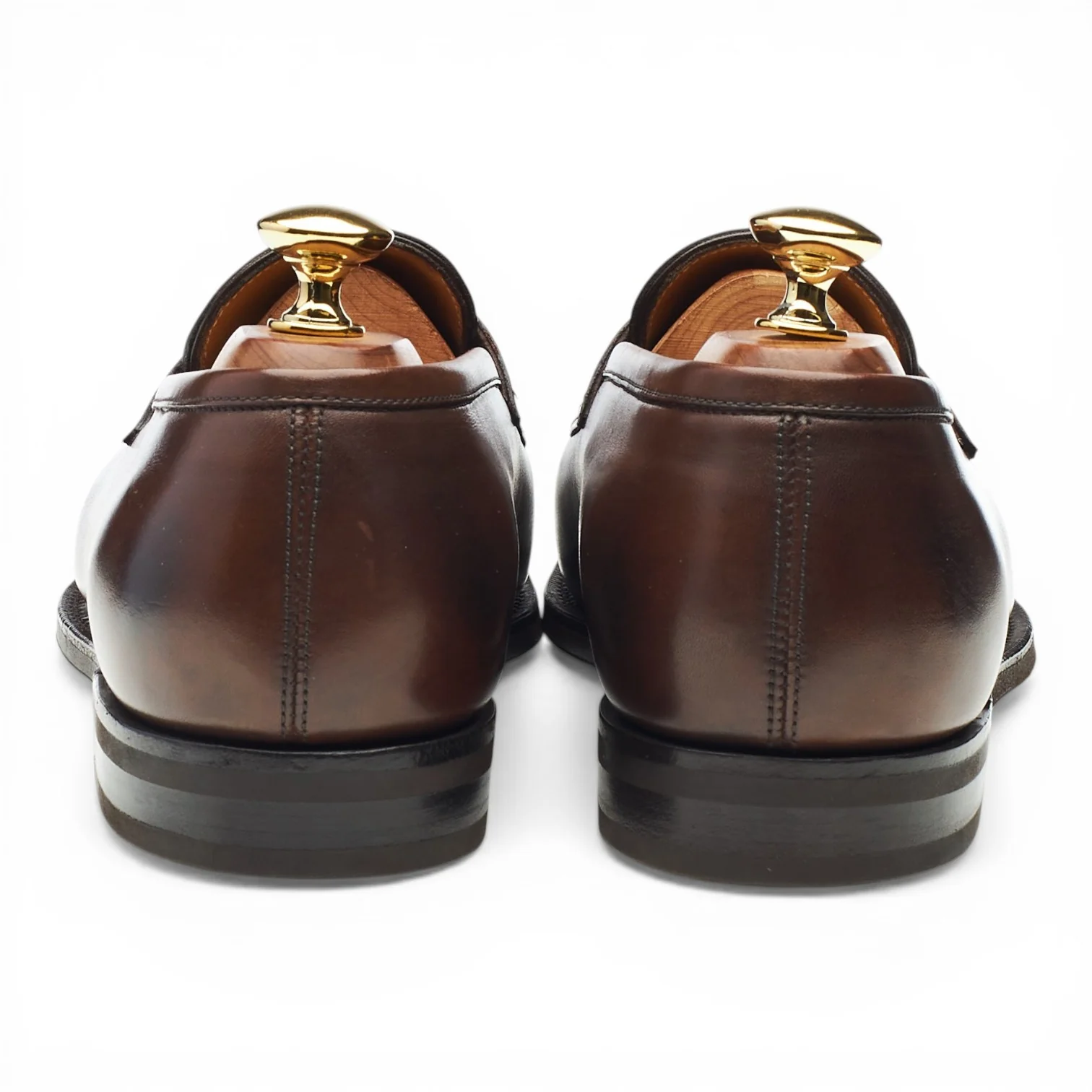 'Piccadilly' Dark Brown Leather Loafers UK 6.5 E - Image 4