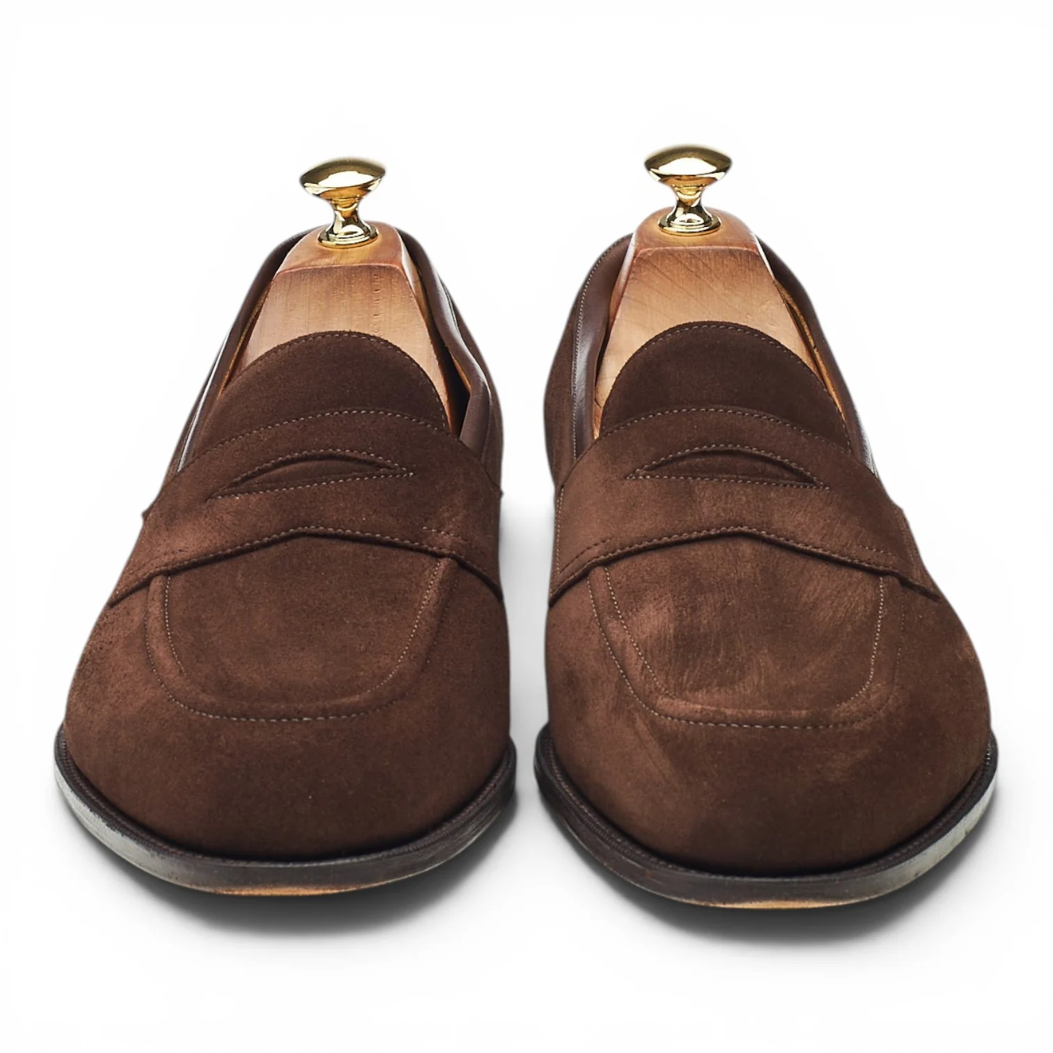 'Piccadilly' Dark Brown Suede Loafers UK 10.5 E - Image 2