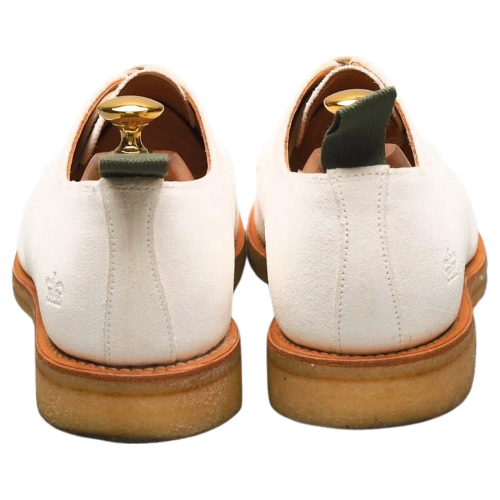 White Suede Derby UK 6 - Image 4