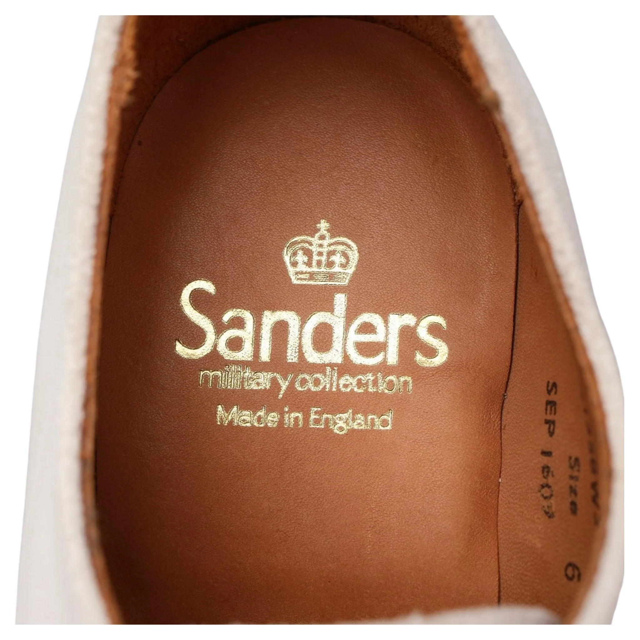 White Suede Derby UK 6 - Image 6