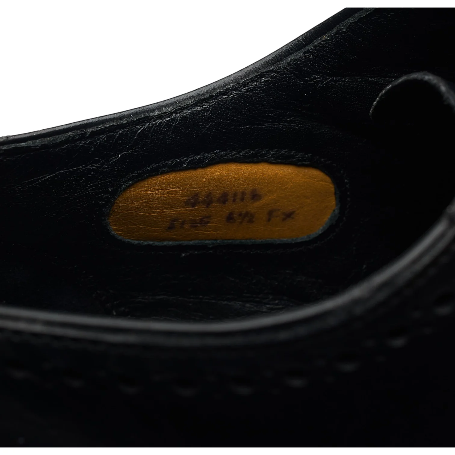 'Plymouth' Black Leather Oxford UK 6.5 FX - Image 7