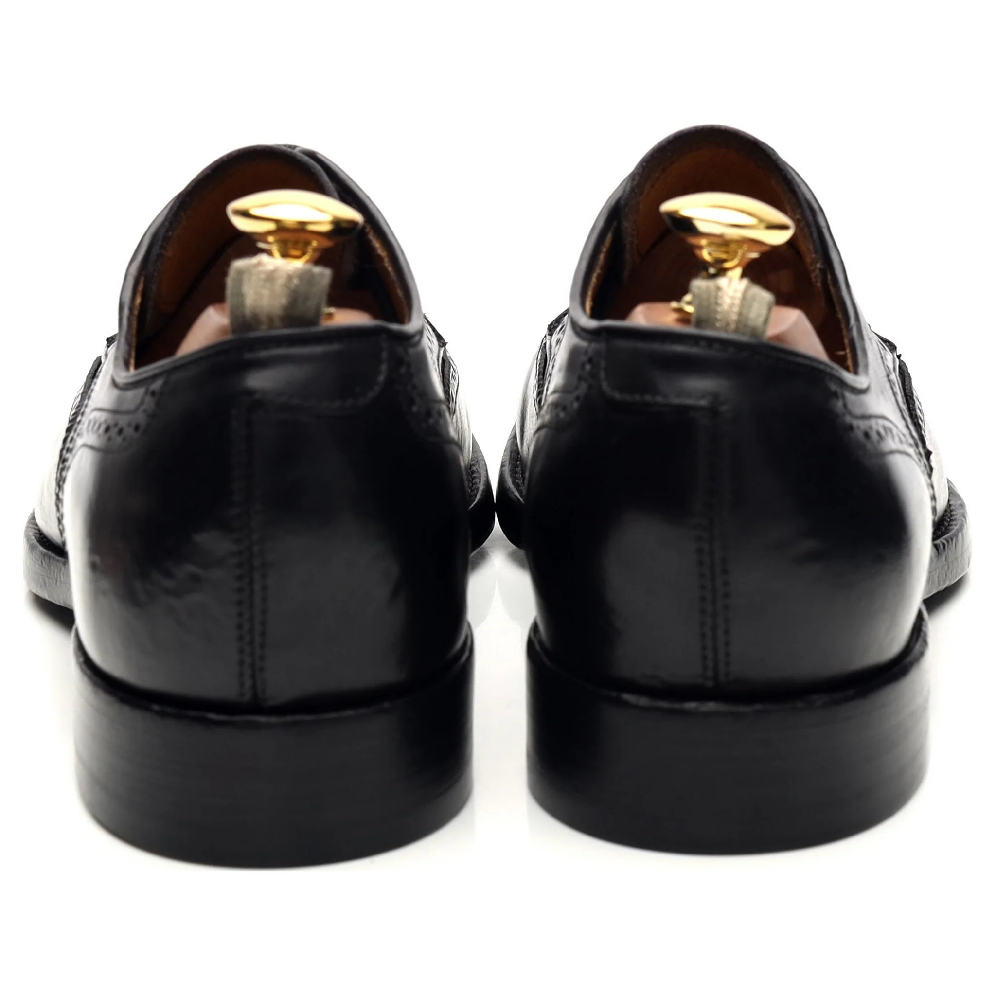 'Princeton 039' Black Leather Derby Brogues UK 6 EU 40 - Image 4