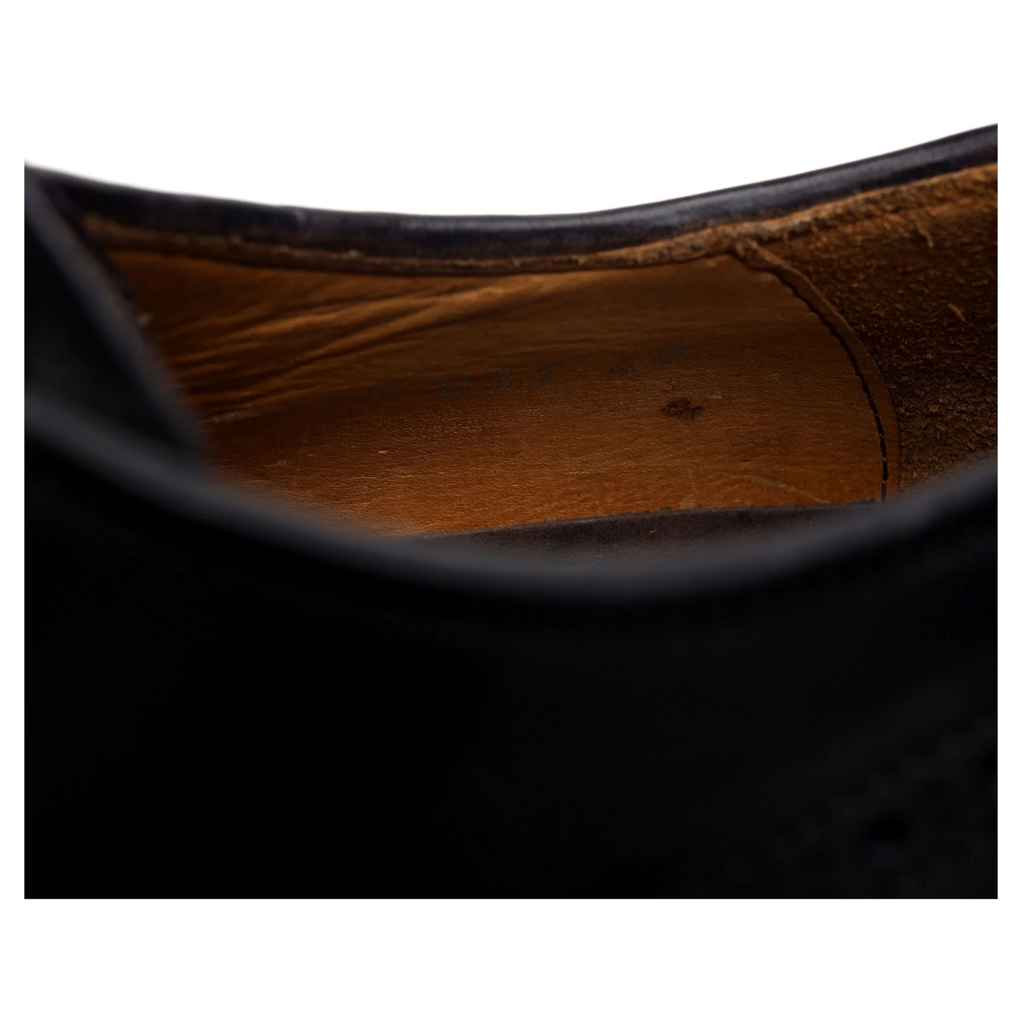 'Princeton 039' Black Leather Derby Brogues UK 6 EU 40 - Image 7