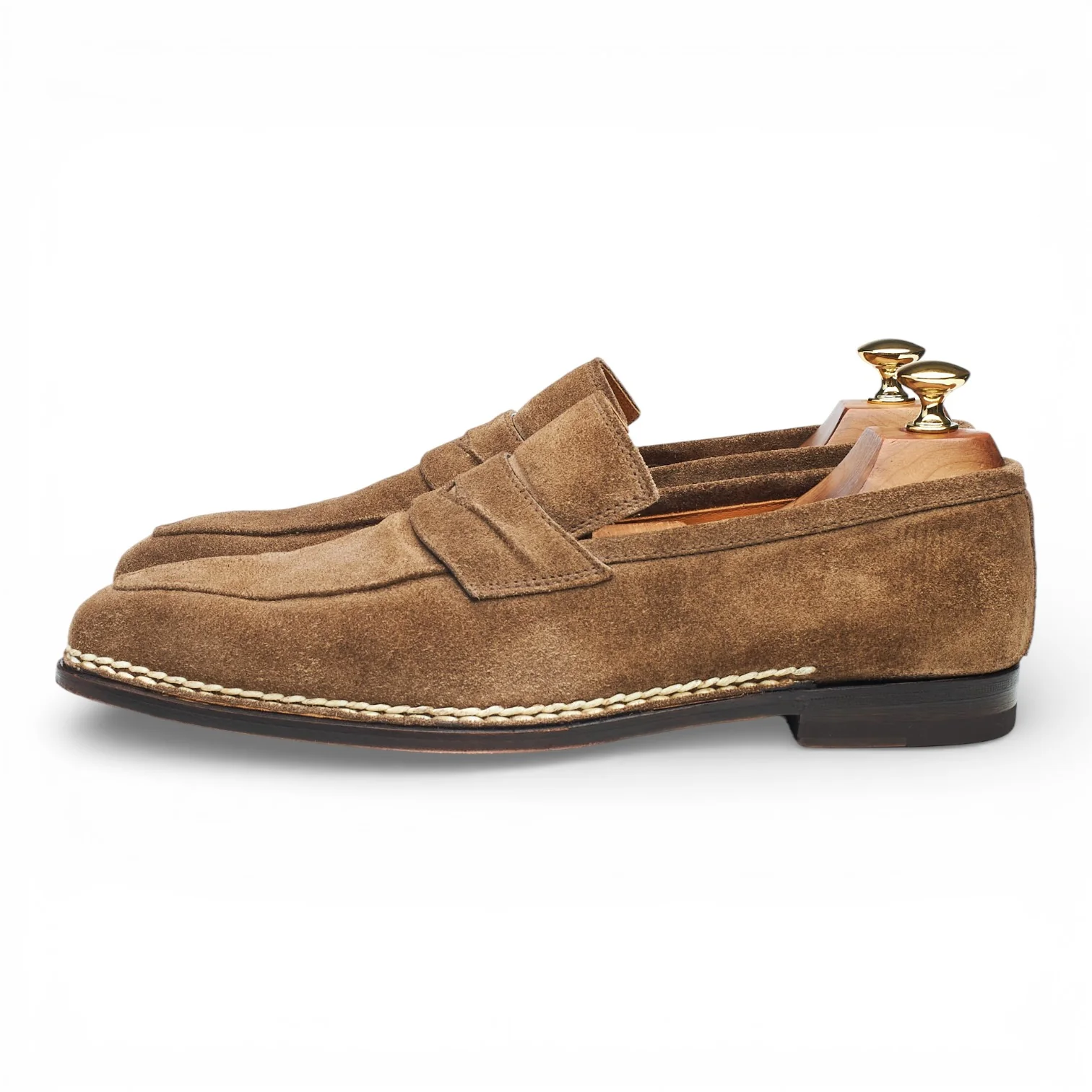 'Principe Norvegese' Light Brown Suede Loafers UK 8.5 EU 42.5 - Image 3