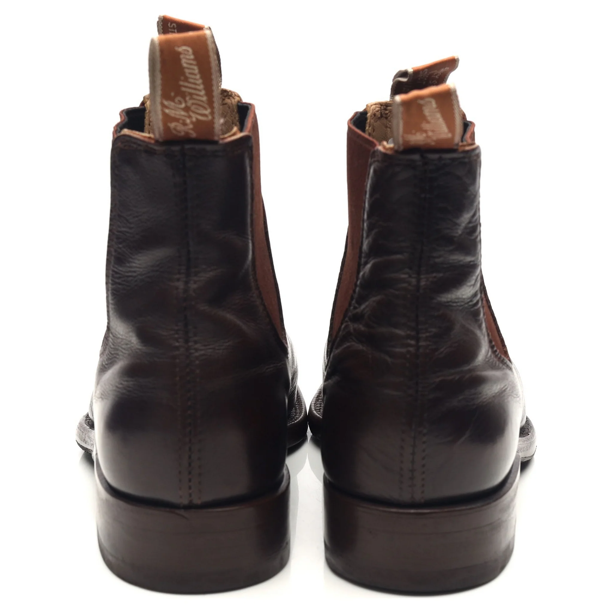 'Comfort Turnout' Dark Brown Leather Chelsea Boots UK 8 G - Image 4
