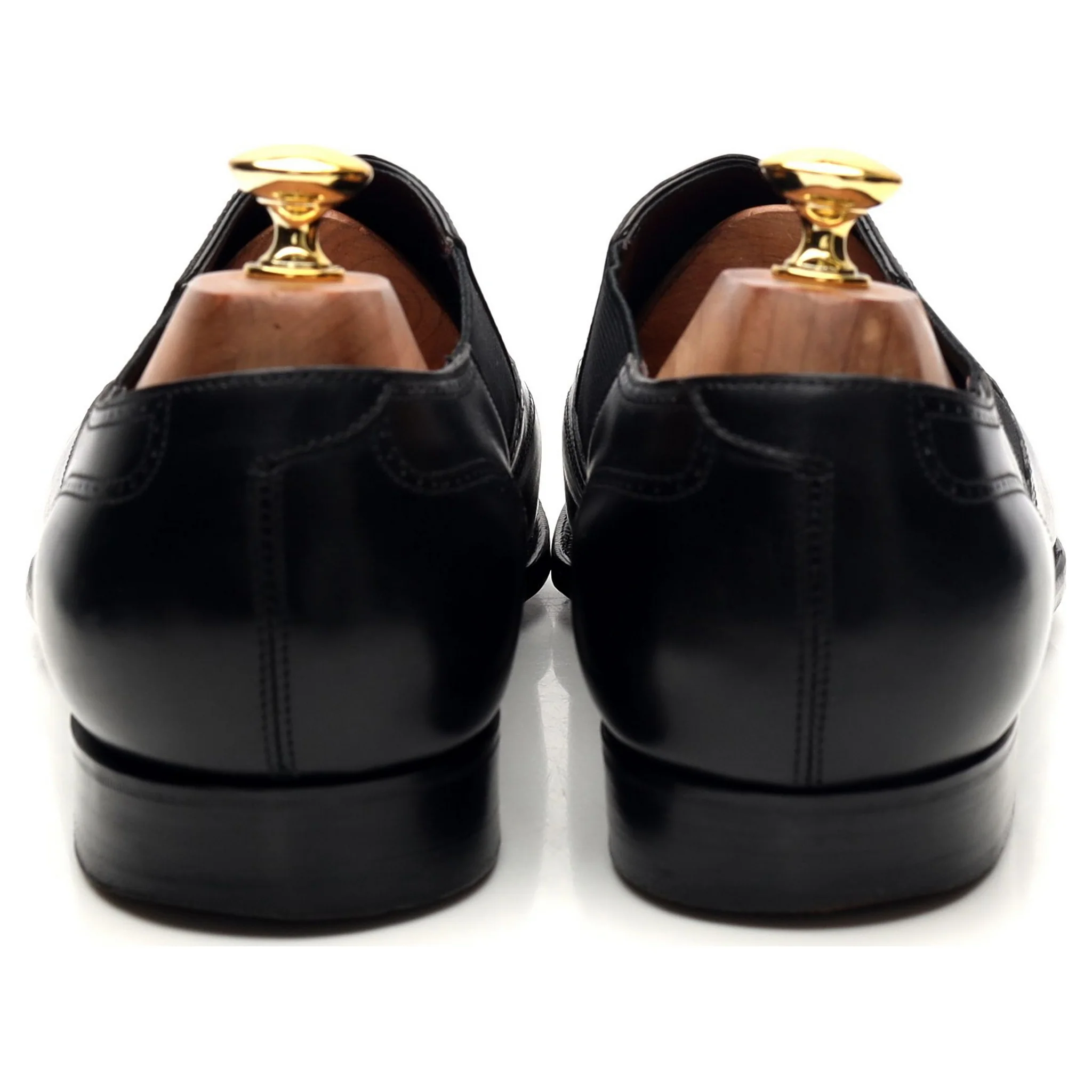 Ralph Lauren 'Lazyman' Black Leather Brogue UK 10 D - Image 4