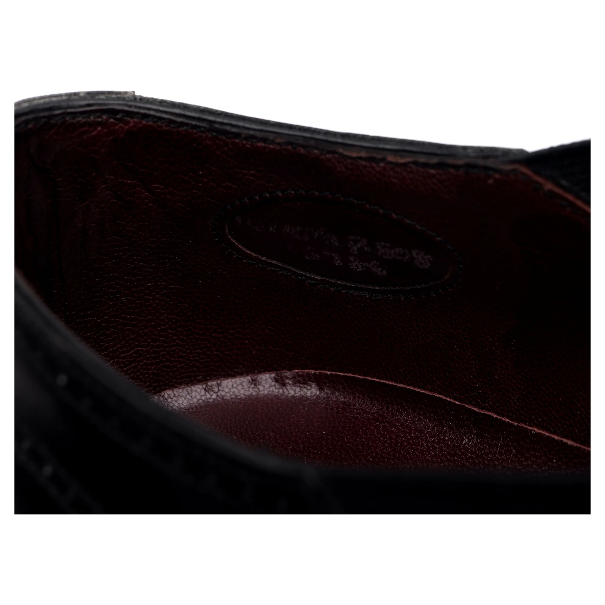 Ralph Lauren 'Lazyman' Black Leather Brogue UK 10 D - Image 7