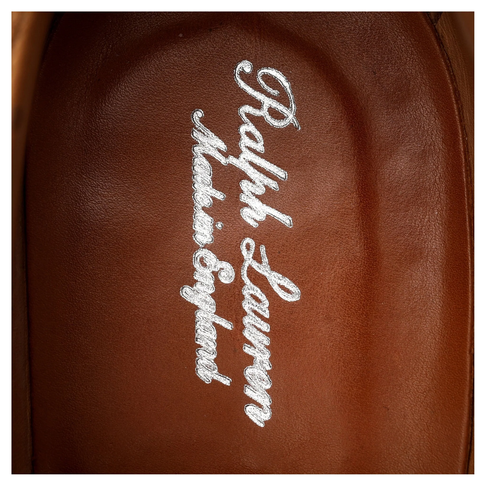Ralph Lauren Tan Brown / White Leather Derby UK 8.5 E - Image 6