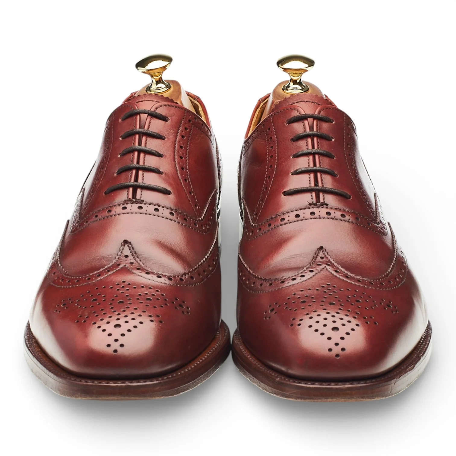 'Ramsey' Brown Leather Oxford Brogues UK 10 FX - Image 2