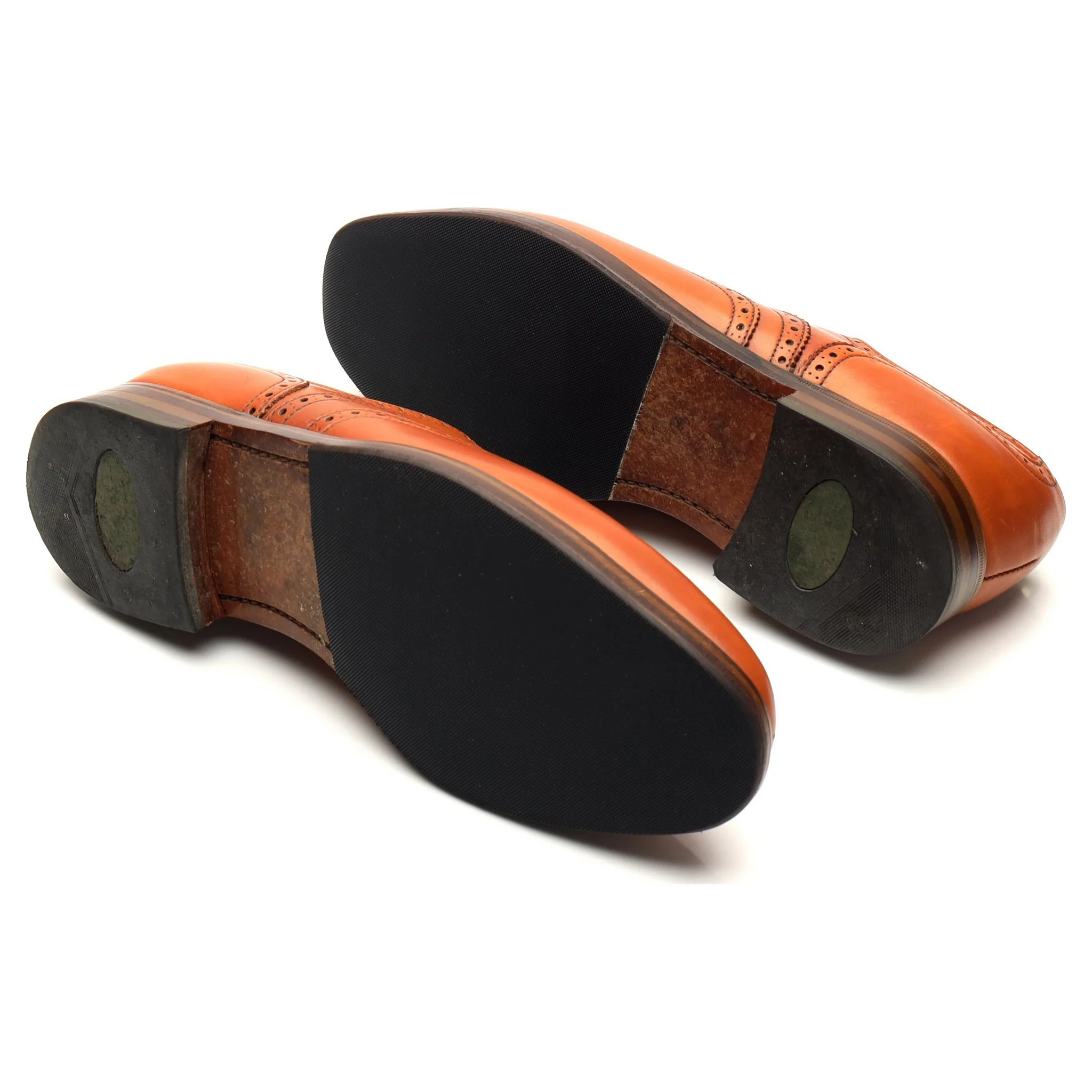 'Ramsey' Tan Brown Leather Oxford Brogues UK 8 FX - Image 6