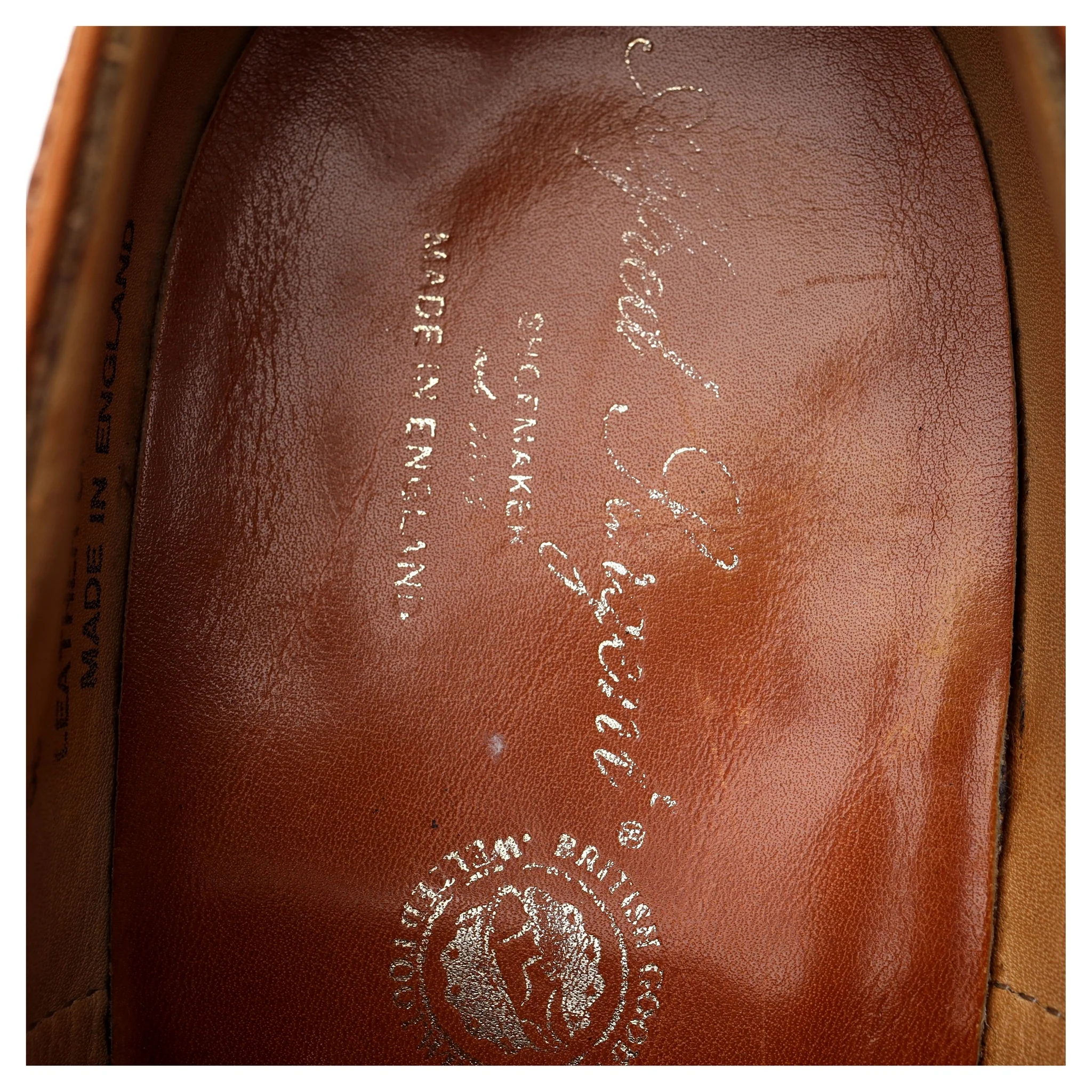 'Ramsey' Tan Brown Leather Oxford Brogues UK 8 FX - Image 7