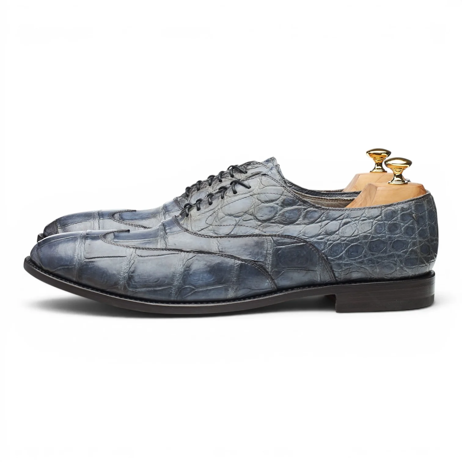 Raparo Blue Alligator Leather Oxford UK 12 EU 46 - Image 3