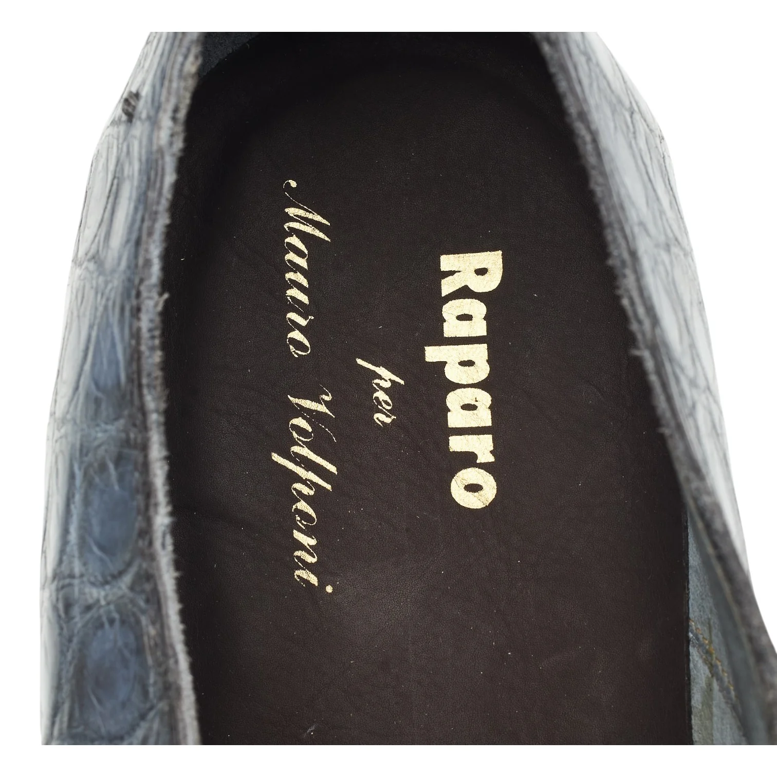 Raparo Blue Alligator Leather Oxford UK 12 EU 46 - Image 6