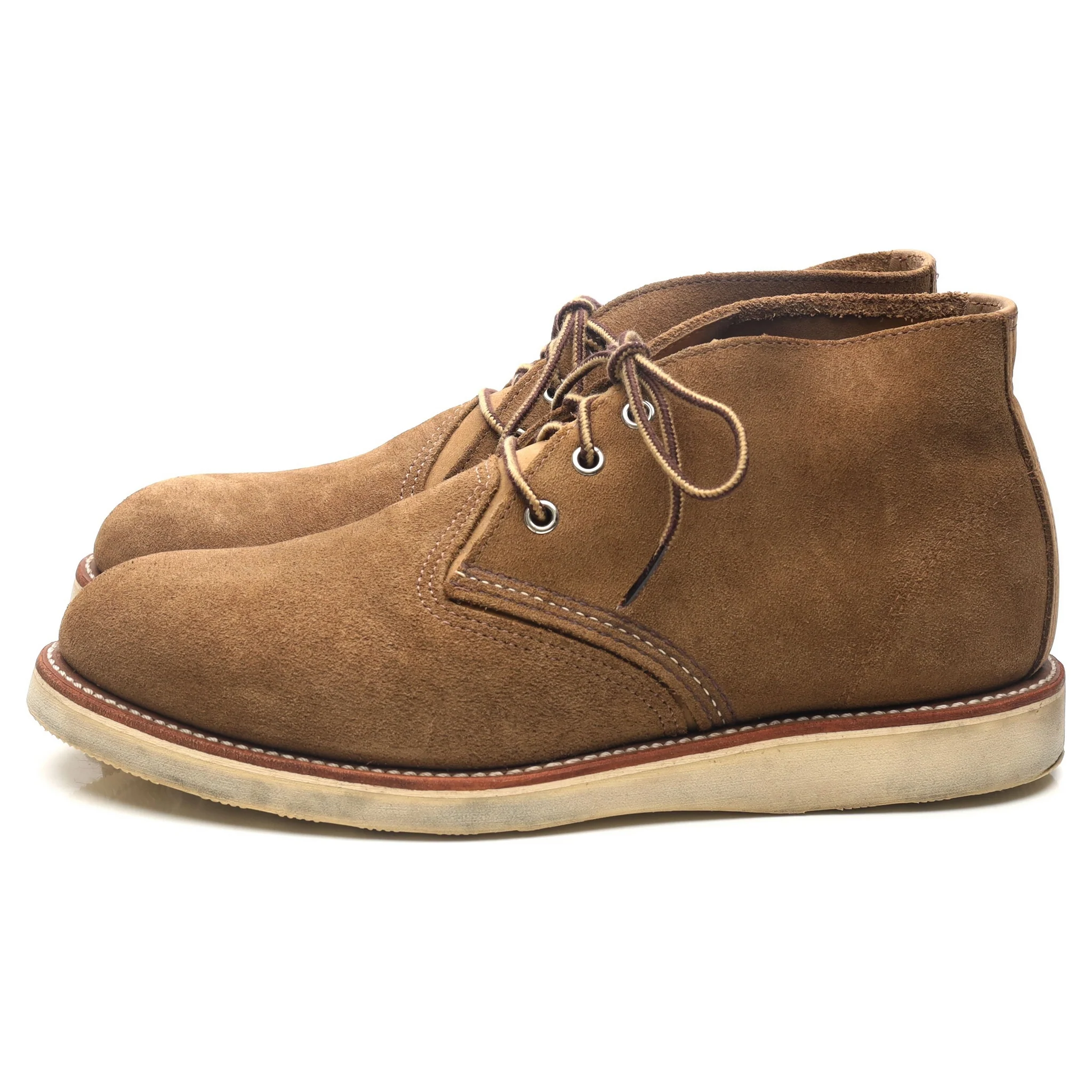 '3149' Olive Brown Suede Chukka Boots UK 9 US 10 - Image 2