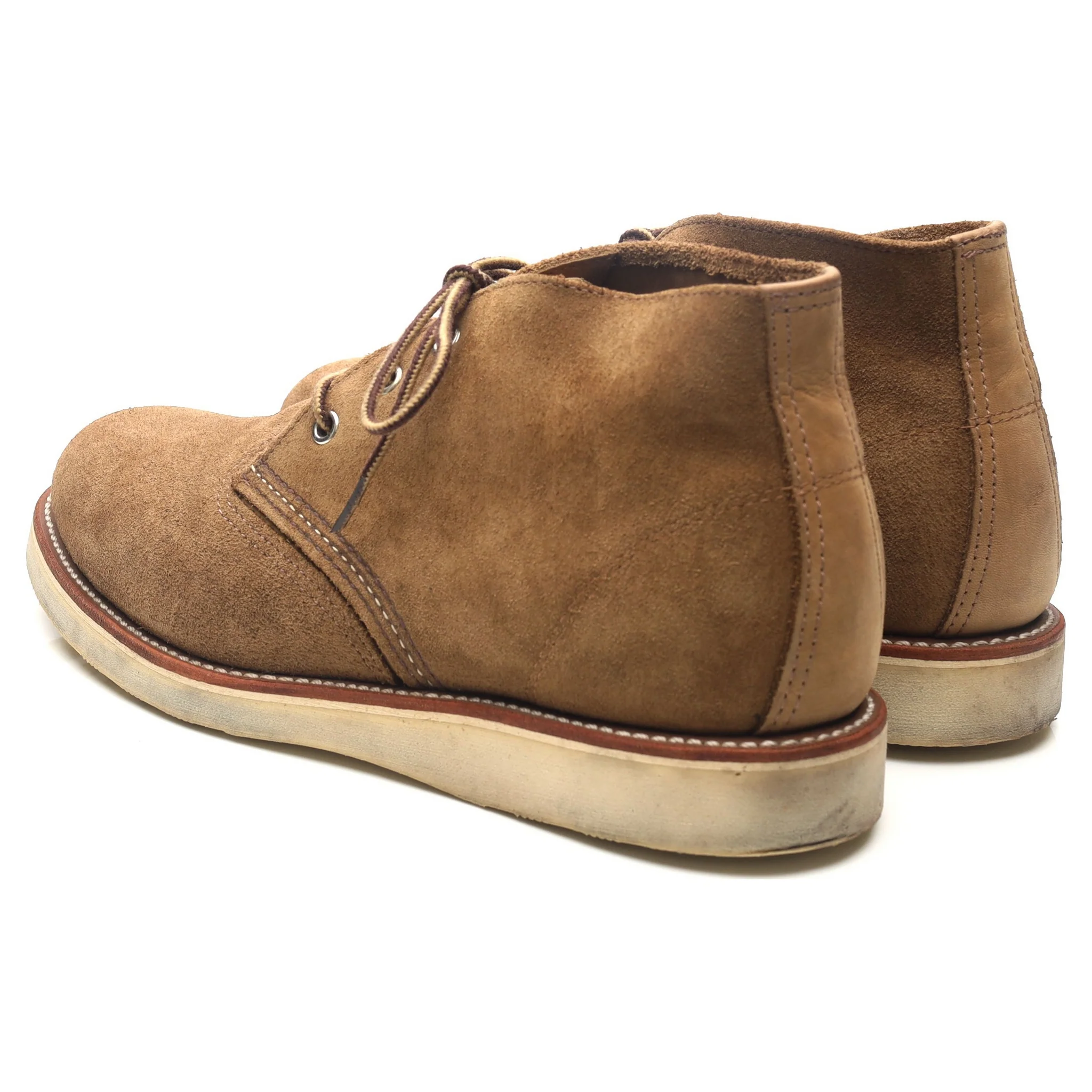 '3149' Olive Brown Suede Chukka Boots UK 9 US 10 - Image 3