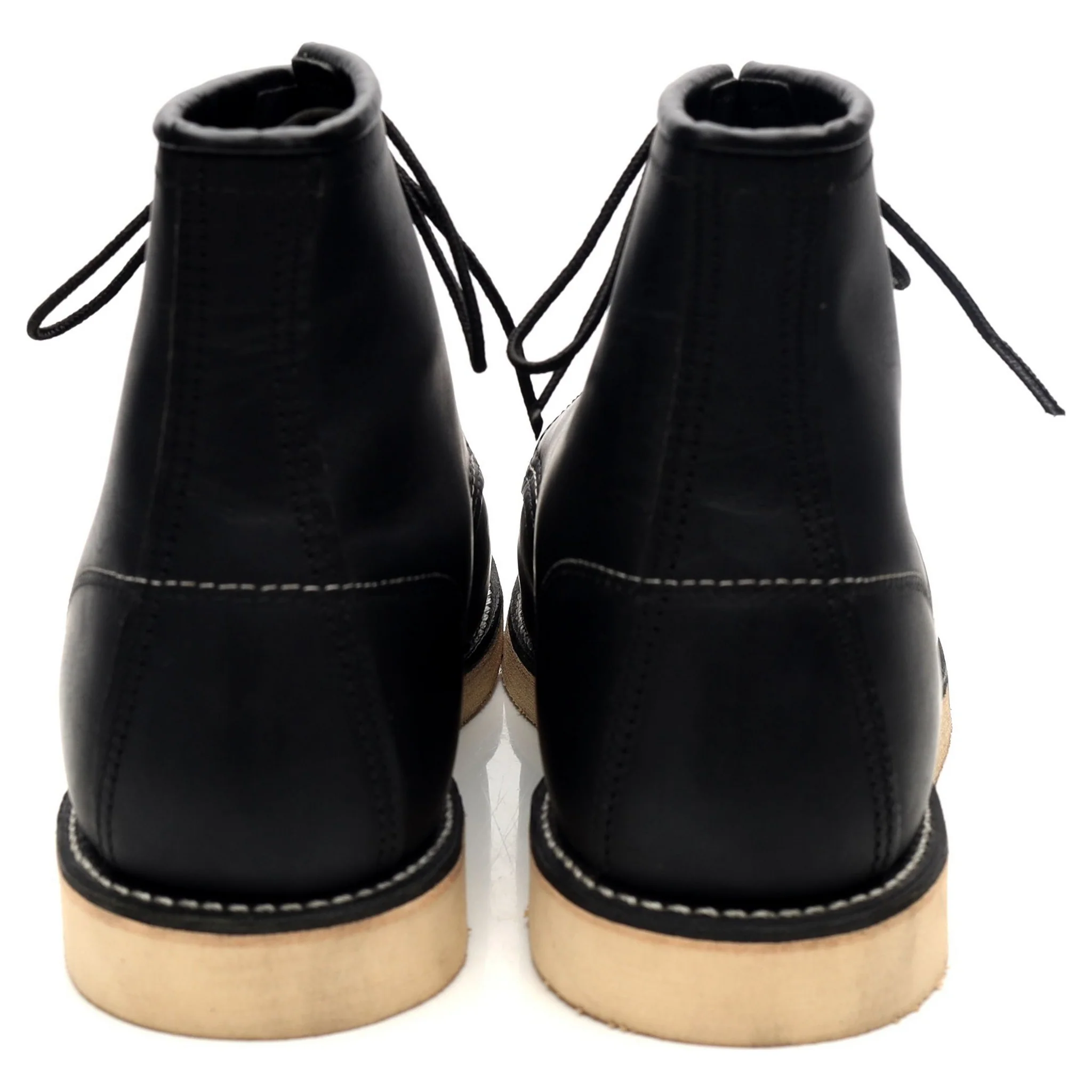 '2951' Black Leather Rover Boots UK 9.5 US 10.5 - Image 4