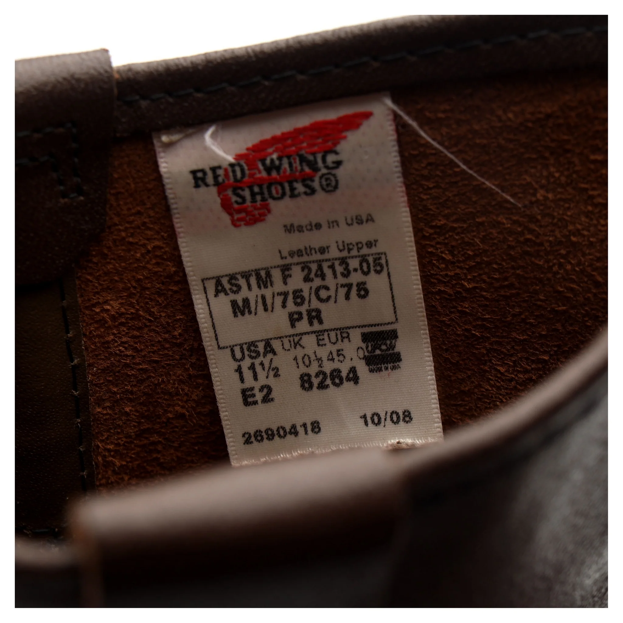 '8264' Dark Brown Leather Pull On Boots UK 10.5 US 11.5 - Image 13