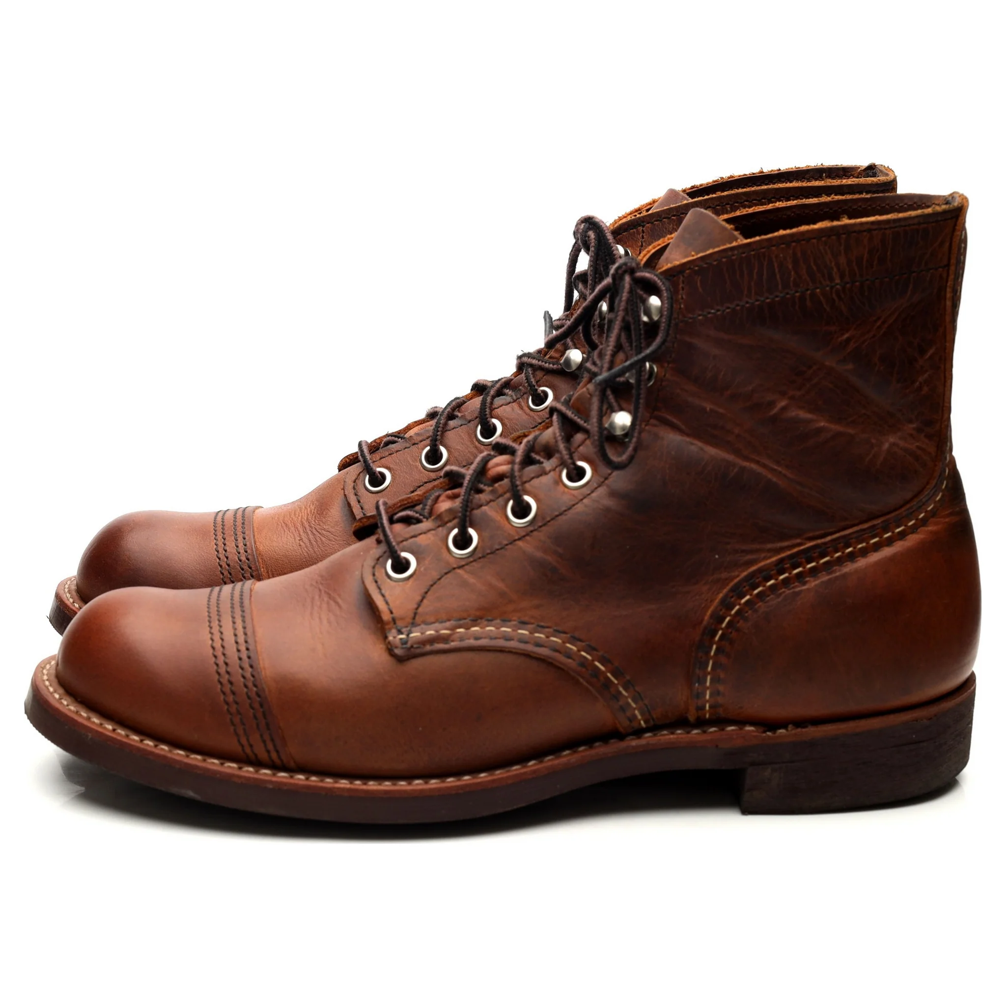 '8085' Brown Leather Iron Ranger Boots UK 8 US 9 - Image 2
