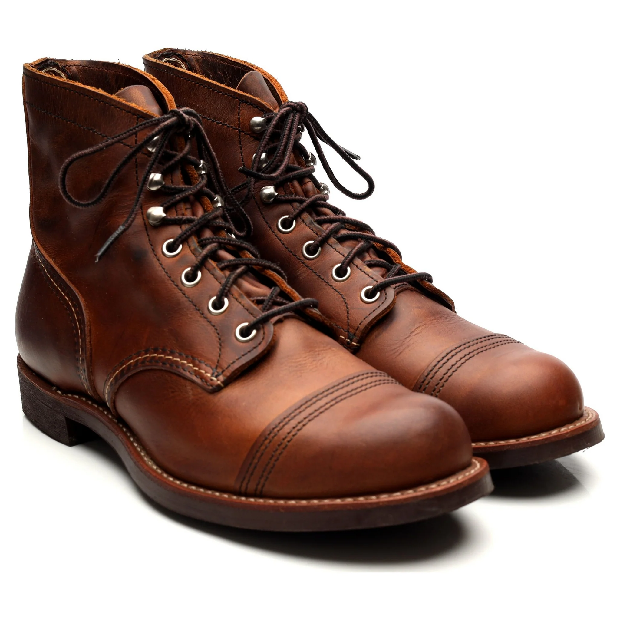 '8085' Brown Leather Iron Ranger Boots UK 8 US 9 - Image 7