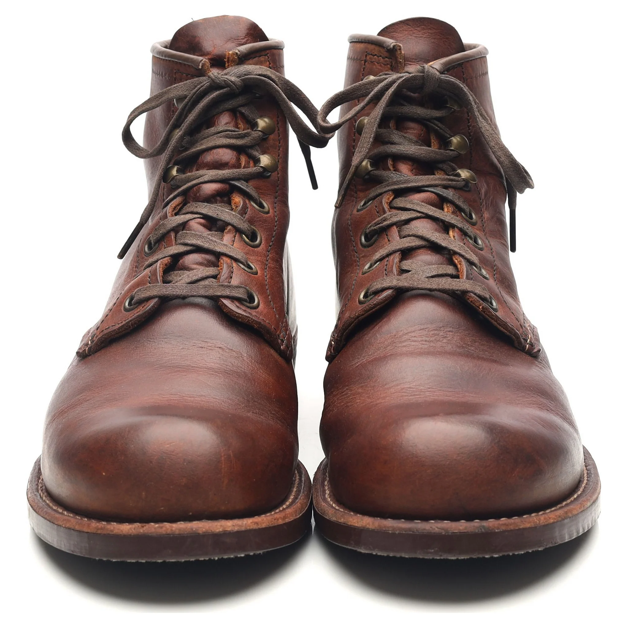 '3343' Brown Leather Blacksmith Boots UK 8 US 9 - Image 8