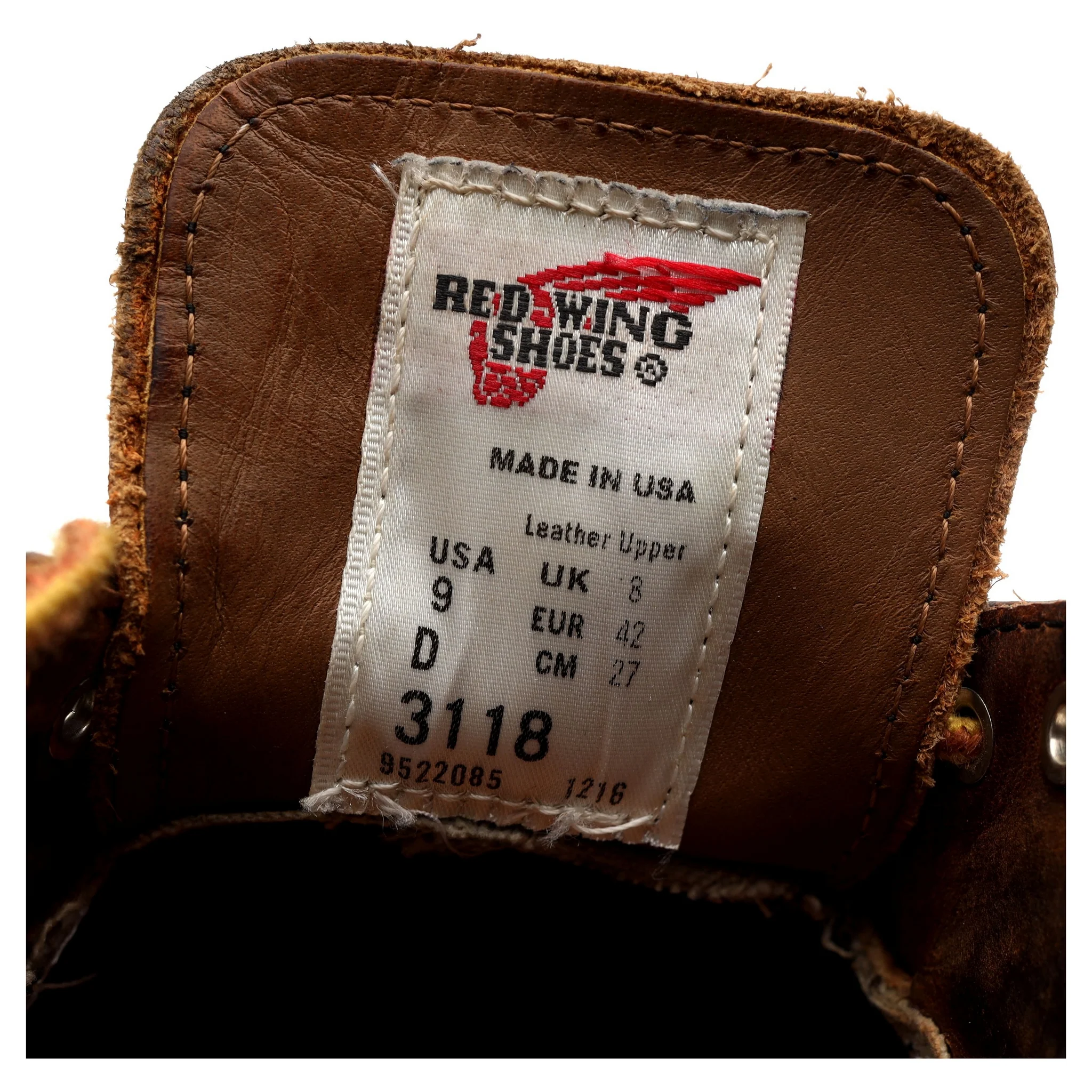 '3118 Postman Oxford' Brown Leather Derby Shoes UK 8 US 9 - Image 13